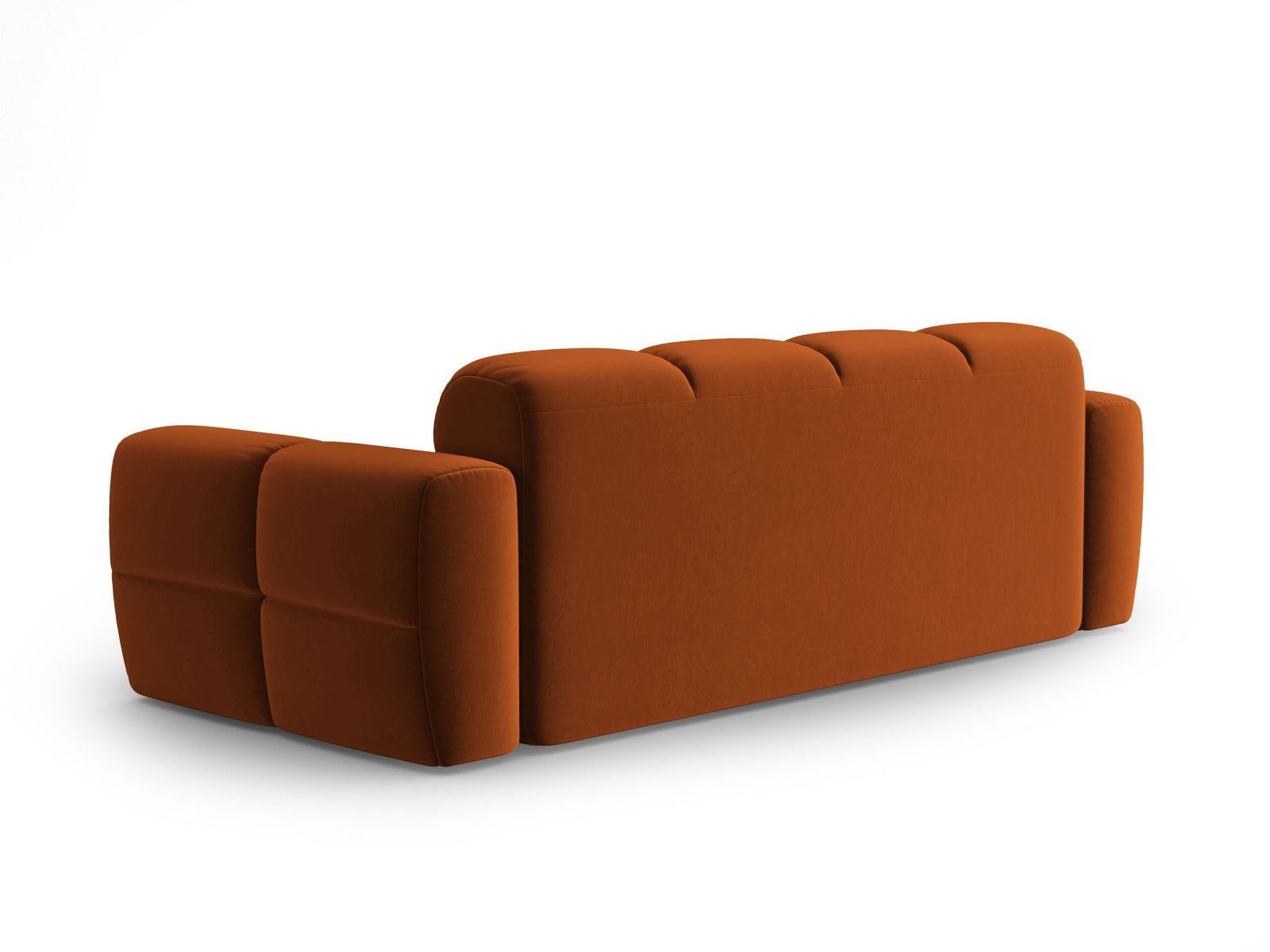 Lisa Velour Sofa 3 Sitzer in Terracotta präsentiert im Onlineshop von KAQTU Design AG. 3er Sofa ist von Micadoni