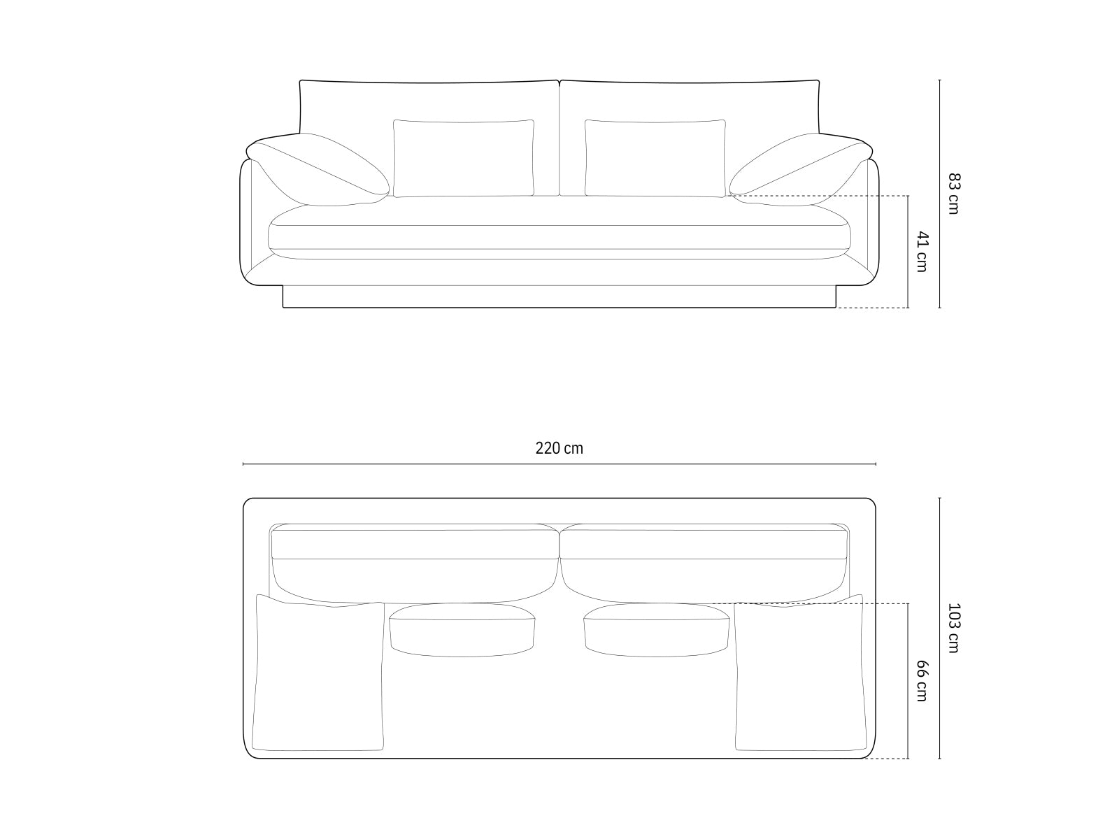 Torino Velour Sofa 3 Sitzer in Ecru präsentiert im Onlineshop von KAQTU Design AG. 3er Sofa ist von Micadoni