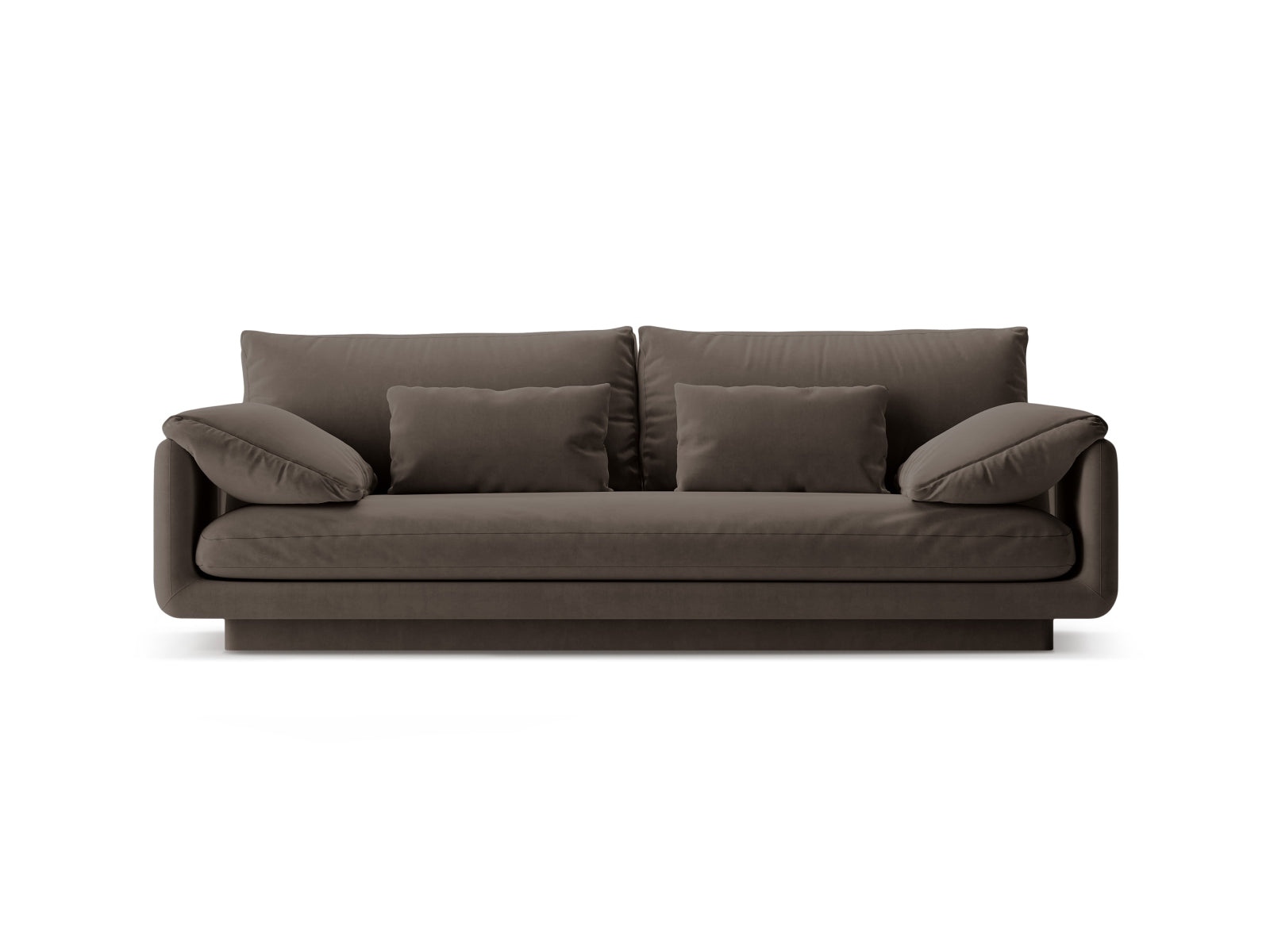 Torino Velour Sofa 3 Sitzer in Ebony-Casino präsentiert im Onlineshop von KAQTU Design AG. 3er Sofa ist von Micadoni
