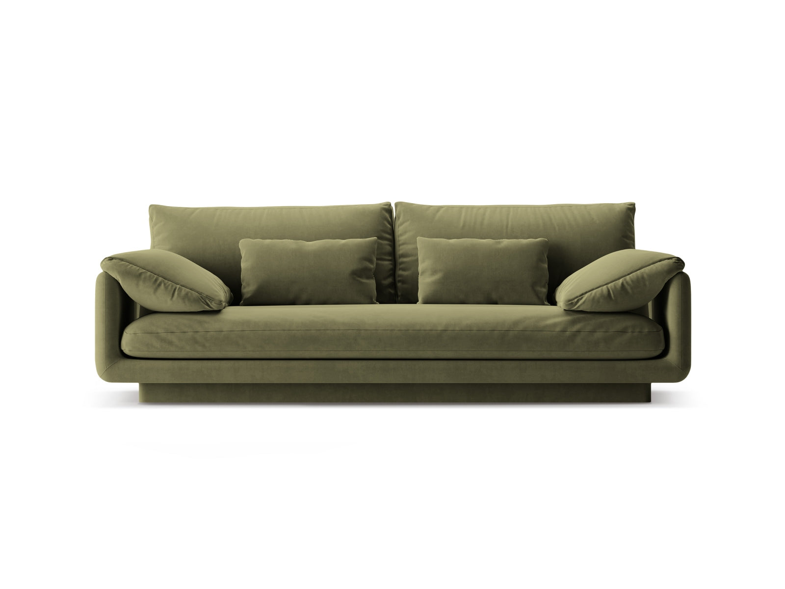 Torino Velour Sofa 3 Sitzer in Light Green-Casino präsentiert im Onlineshop von KAQTU Design AG. 3er Sofa ist von Micadoni