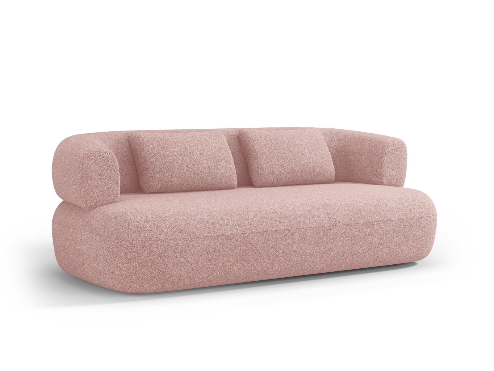 Jenny Boucle Sofa 3 Sitzer in Powder Pink präsentiert im Onlineshop von KAQTU Design AG. 3er Sofa ist von Micadoni