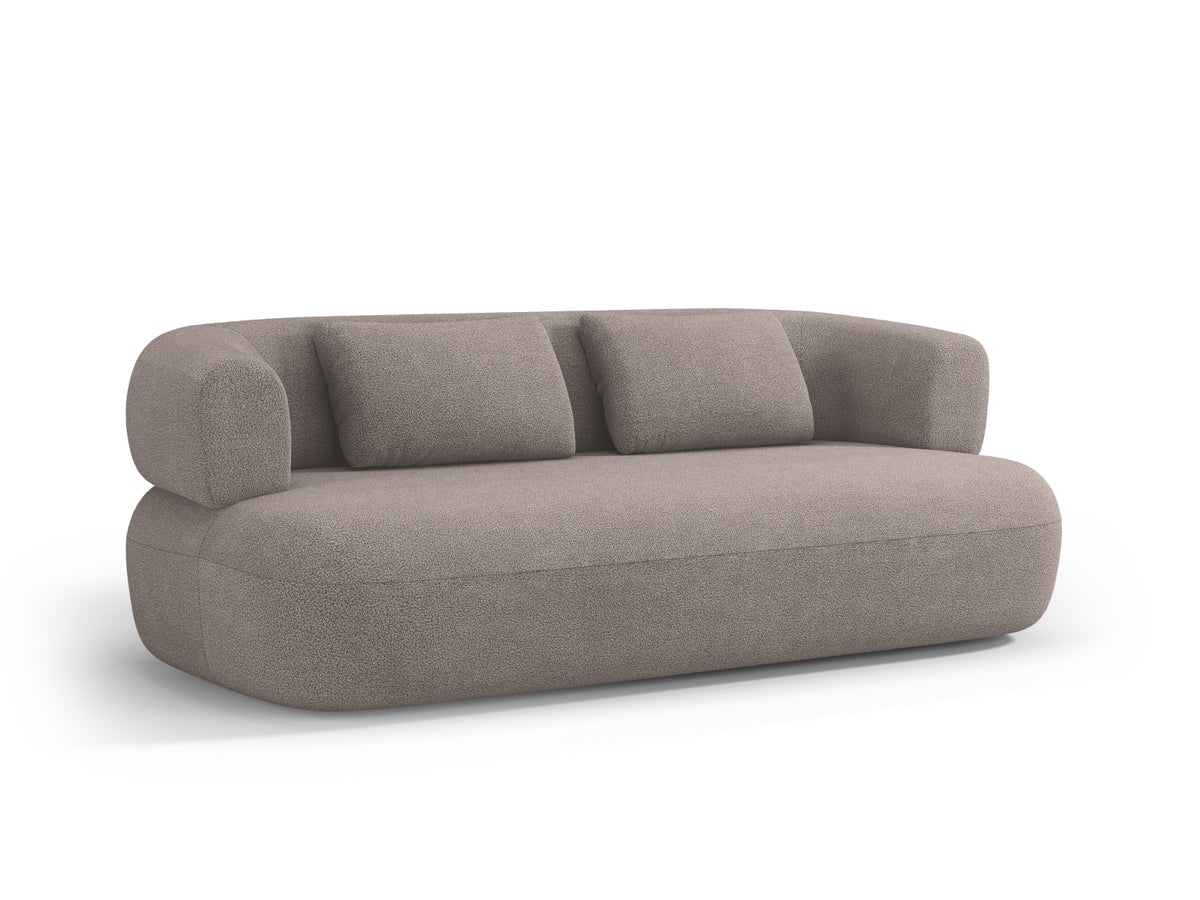 Jenny Boucle Sofa 3 Sitzer in Light Brown-Now or Never präsentiert im Onlineshop von KAQTU Design AG. 3er Sofa ist von Micadoni