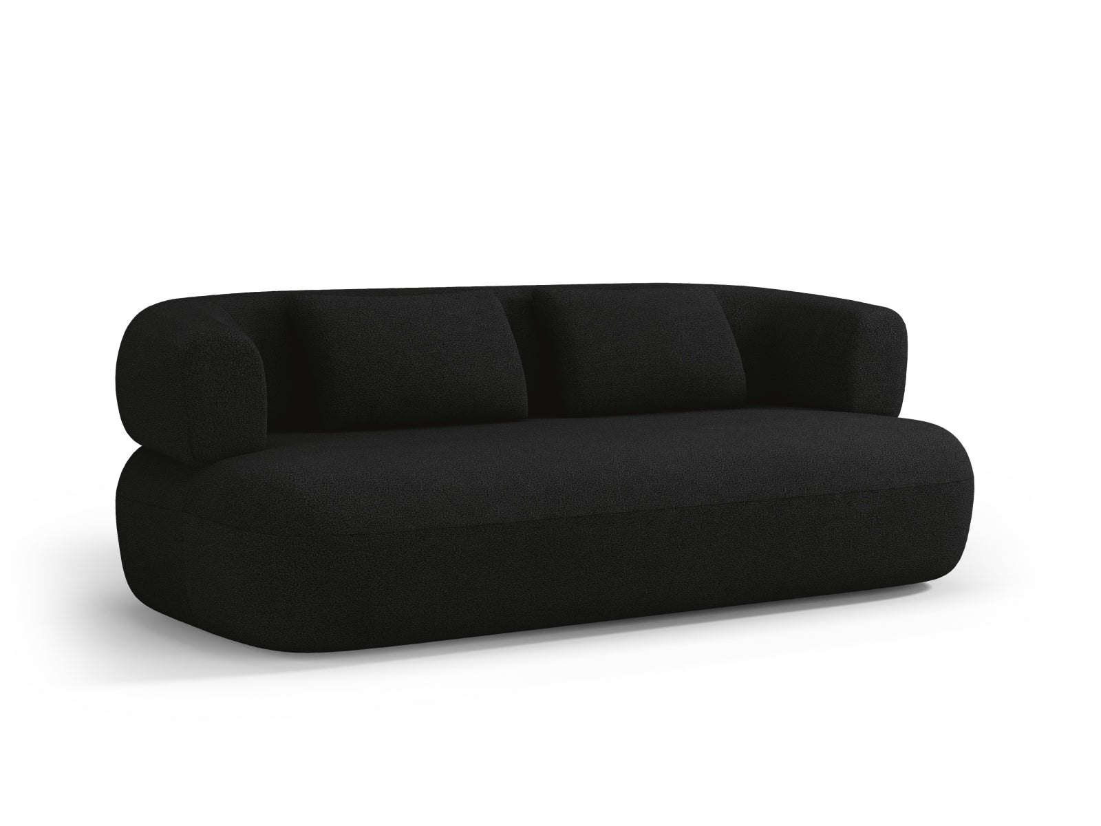 Jenny Boucle Sofa 3 Sitzer in Black präsentiert im Onlineshop von KAQTU Design AG. 3er Sofa ist von Micadoni