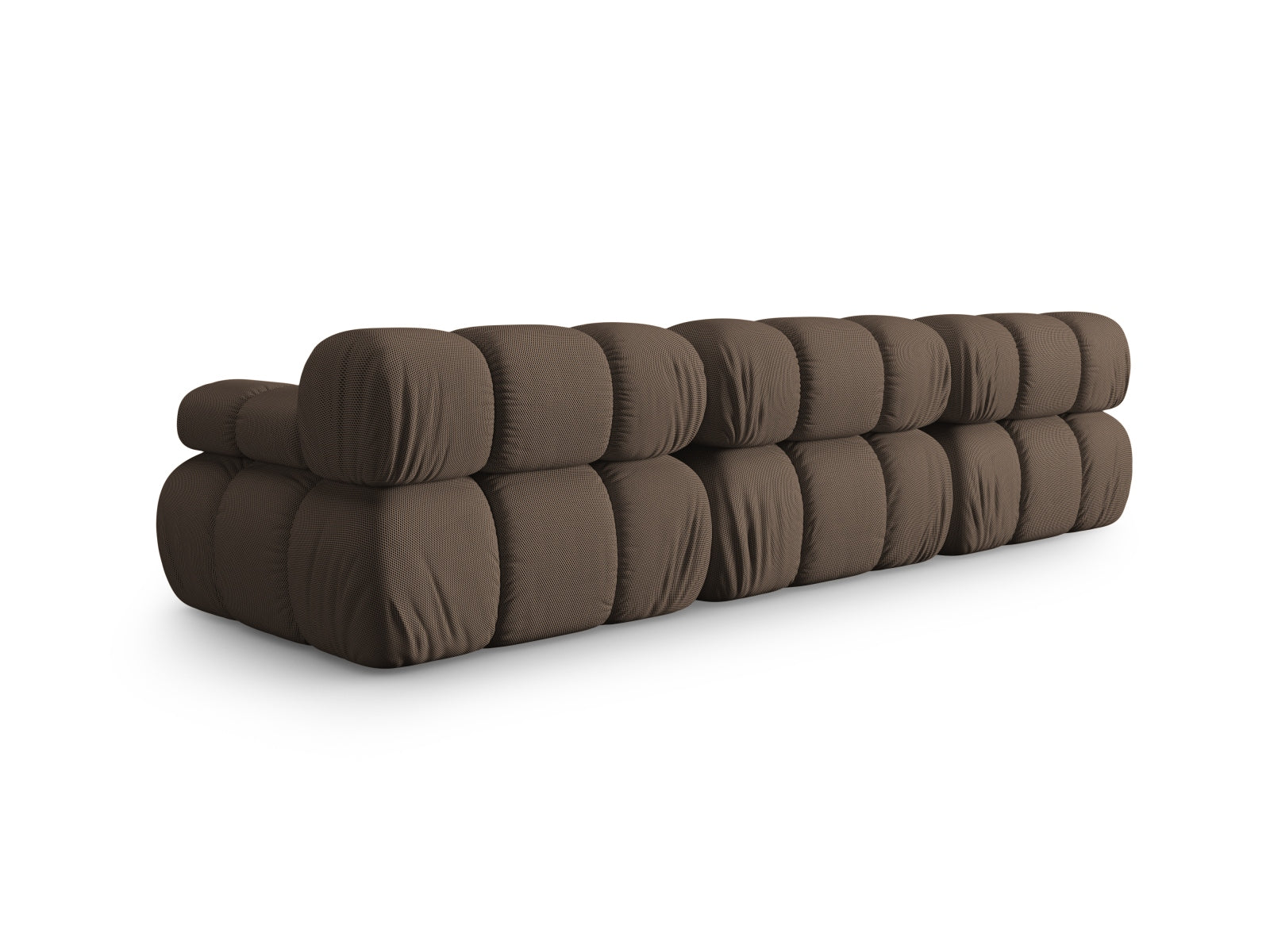 Elegantes Bellis 3-Sitzer Sofa in einem warmen Braunton, ideal für moderne Wohnräume und individuelle Gestaltungsmöglichkeiten.