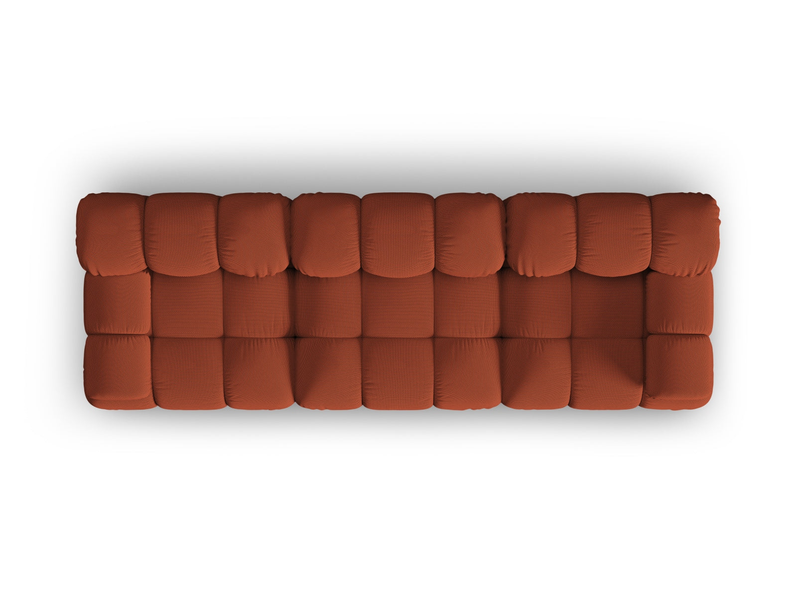 Modulares 3-Sitzer Sofa Bellis in Brick-Sonic, perfekt für moderne Wohnkonzepte, bietet Komfort und Stil für Ihr Zuhause.