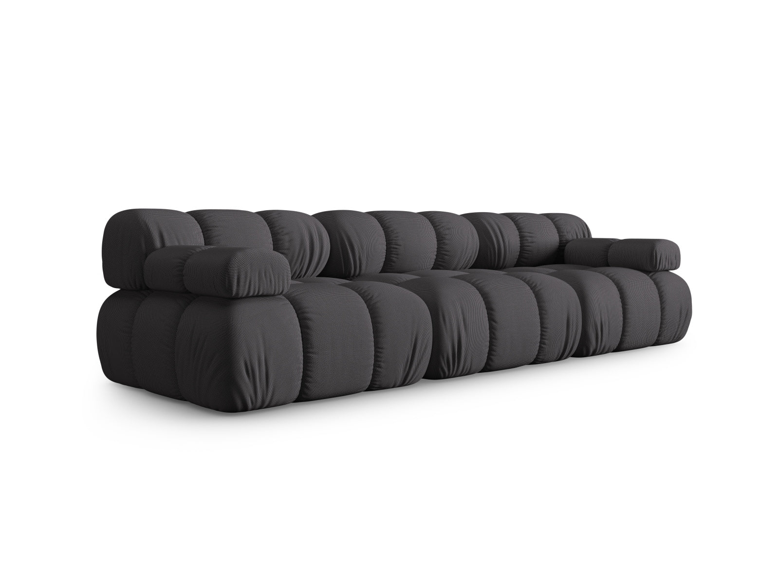 Elegantes Bellis 3-Sitzer Sofa in Espresso-Sonic, ideal für modernes Wohnen. Modulares Design von Micadoni für vielseitige Raumgestaltung.