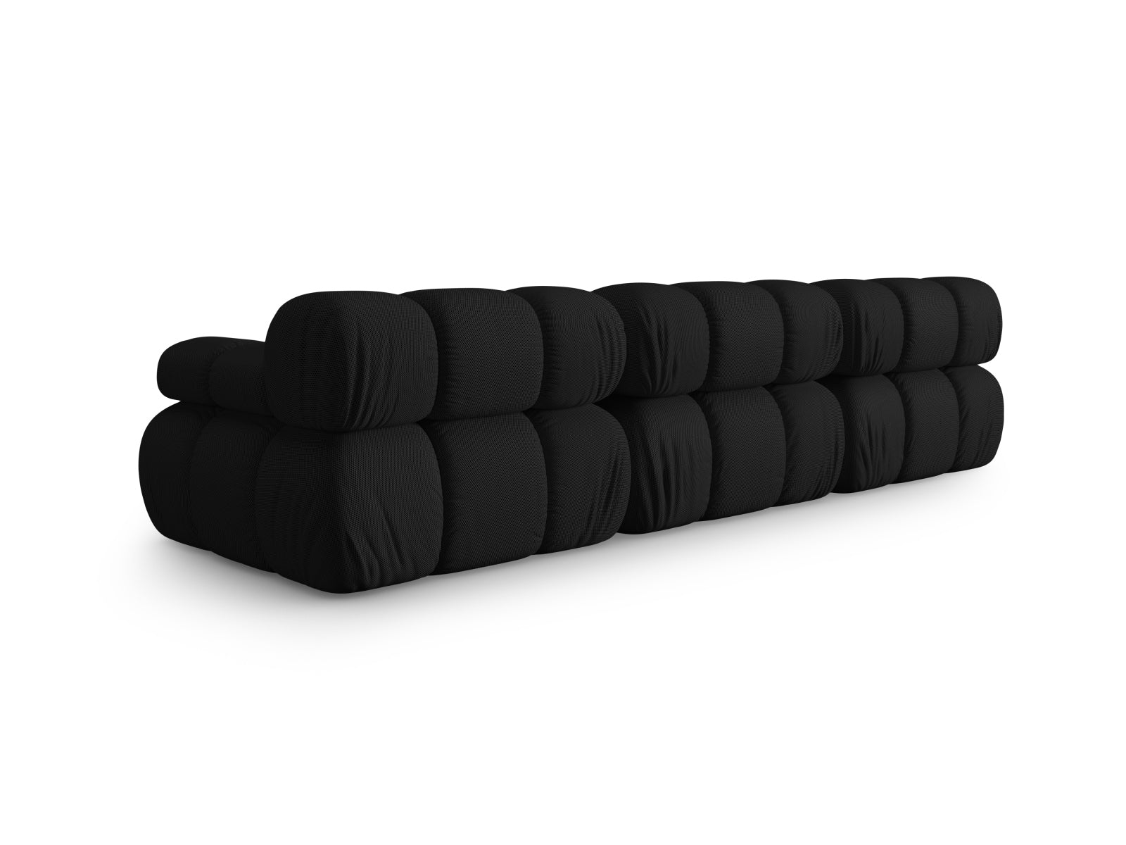 Elegantes Bellis 3-Sitzer Sofa in Schwarz, 94 cm, modulares Design für individuelle Raumgestaltung und Komfort von Micadoni.