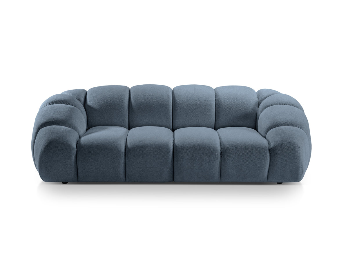 Diana Sofa 3 Sitzer in Blue Jeans-Bubble präsentiert im Onlineshop von KAQTU Design AG. 3er Sofa ist von Micadoni