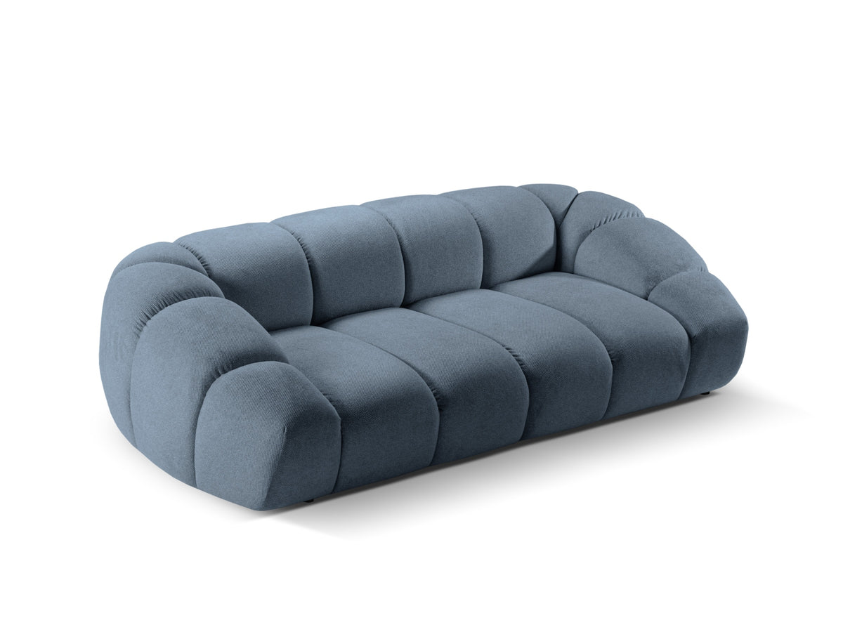 Diana Sofa 3 Sitzer in Blue Jeans-Bubble präsentiert im Onlineshop von KAQTU Design AG. 3er Sofa ist von Micadoni