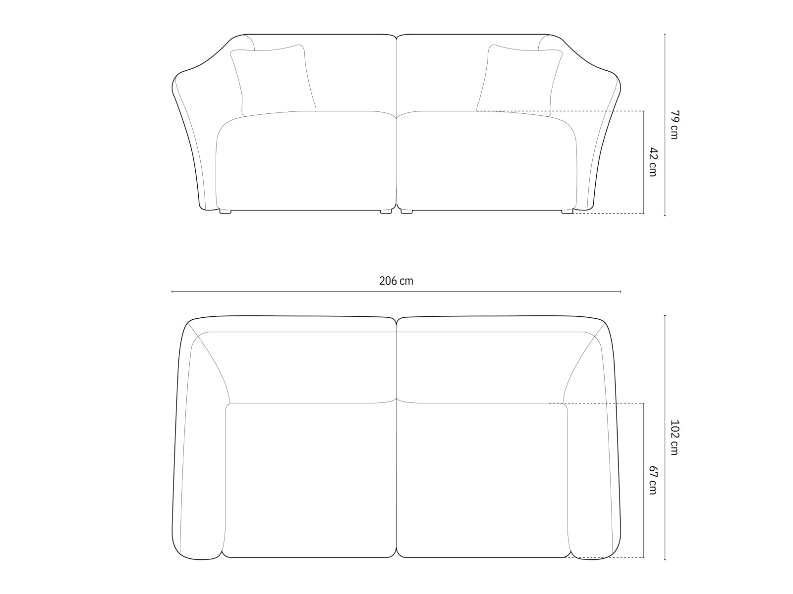 Erleben Sie das elegante Hailey Sofa 3 Sitzer von Micadoni – ideal für modernes Wohnen, vereint Komfort und Stil in Ihrem Wohnzimmer.