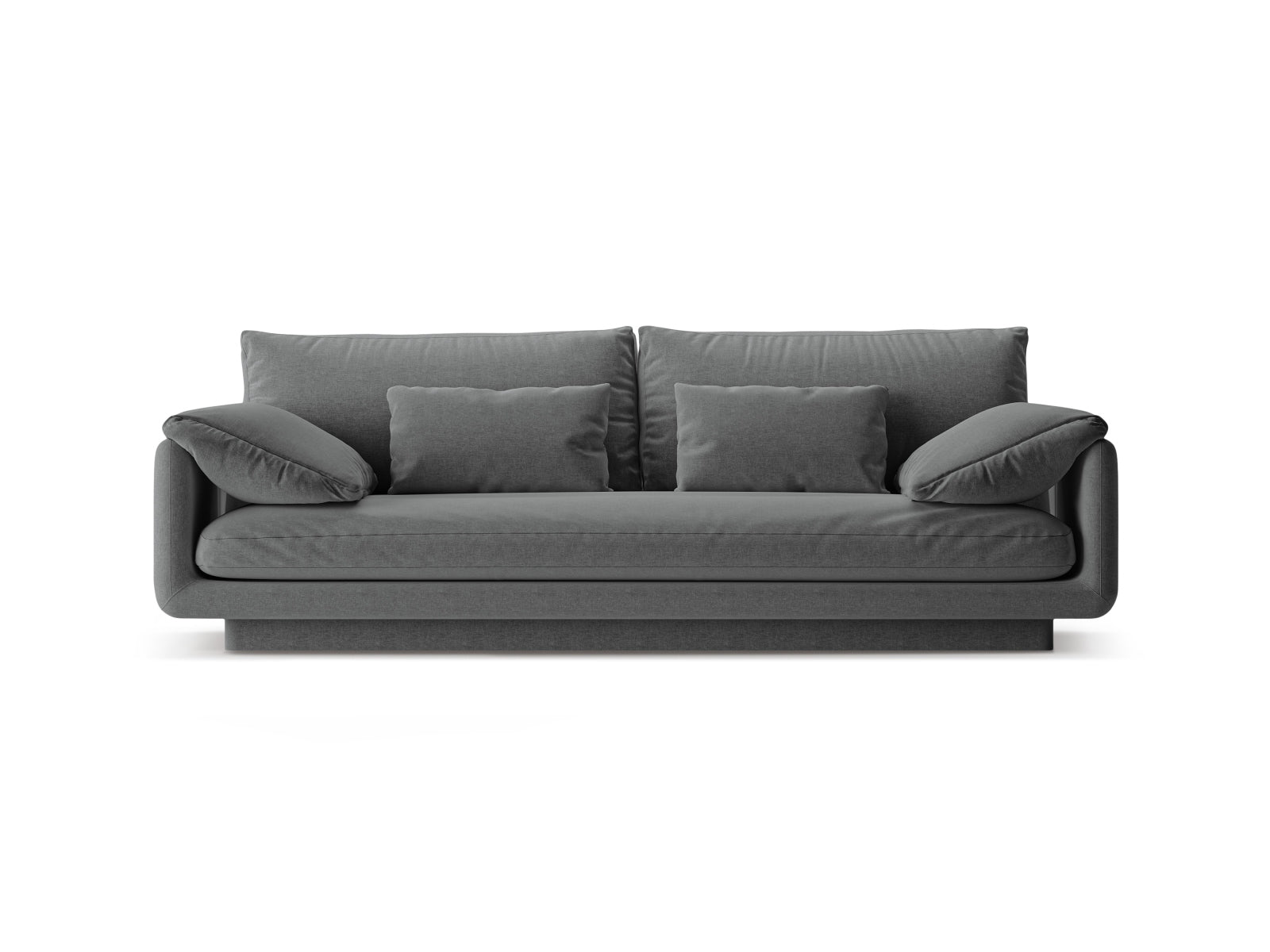 Torino Sofa 3 Sitzer in Dark Grey-Wind präsentiert im Onlineshop von KAQTU Design AG. 3er Sofa ist von Micadoni