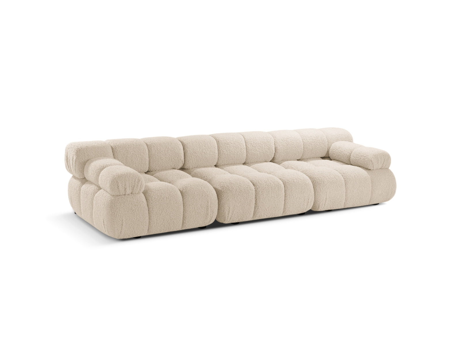 Bellis Boucle modulares Sofa 3 Sitzer 94cm in Light Beige präsentiert im Onlineshop von KAQTU Design AG. 3er Sofa ist von Micadoni