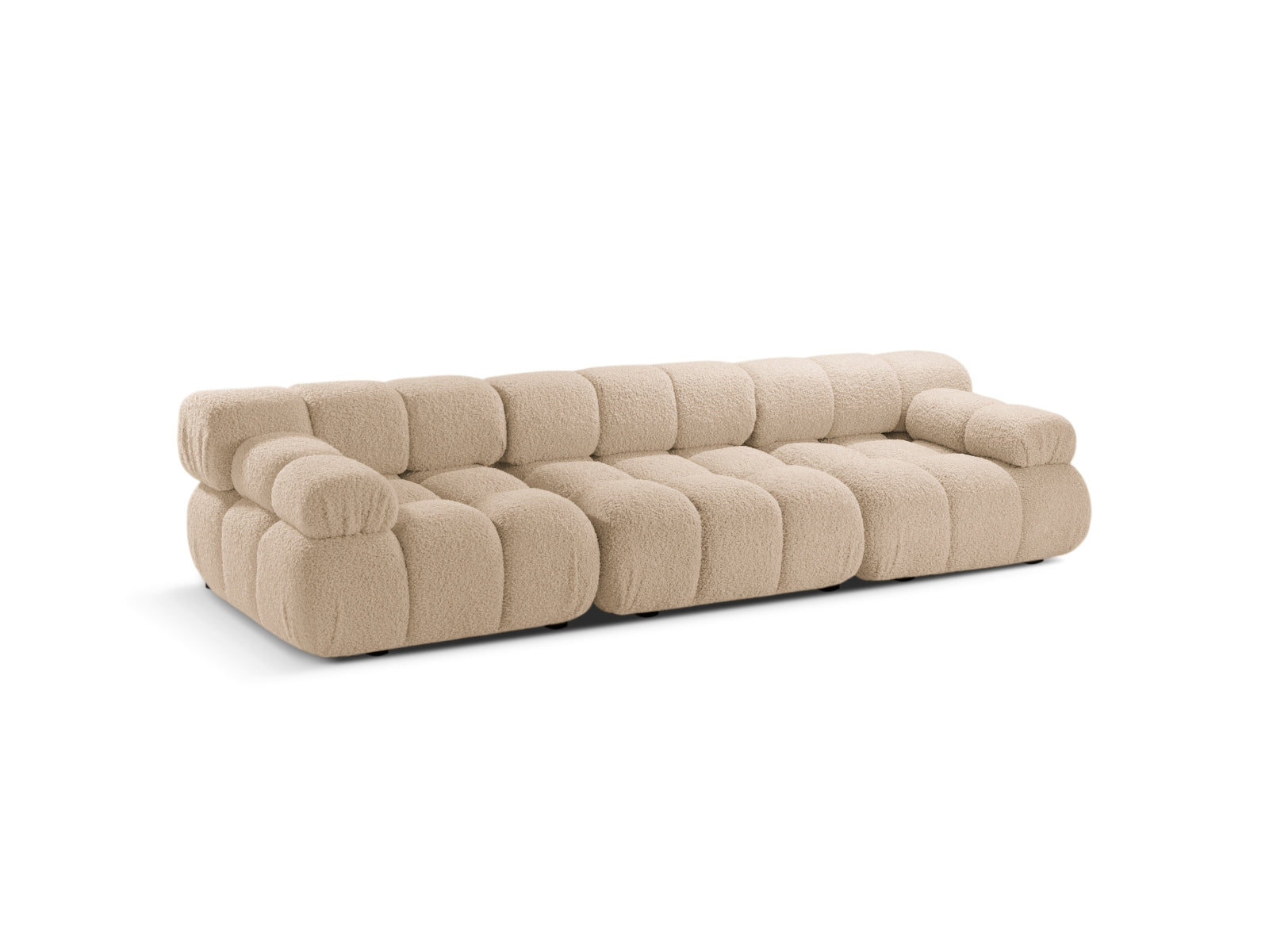 Bellis Boucle modulares Sofa 3 Sitzer 94cm in Sand präsentiert im Onlineshop von KAQTU Design AG. 3er Sofa ist von Micadoni