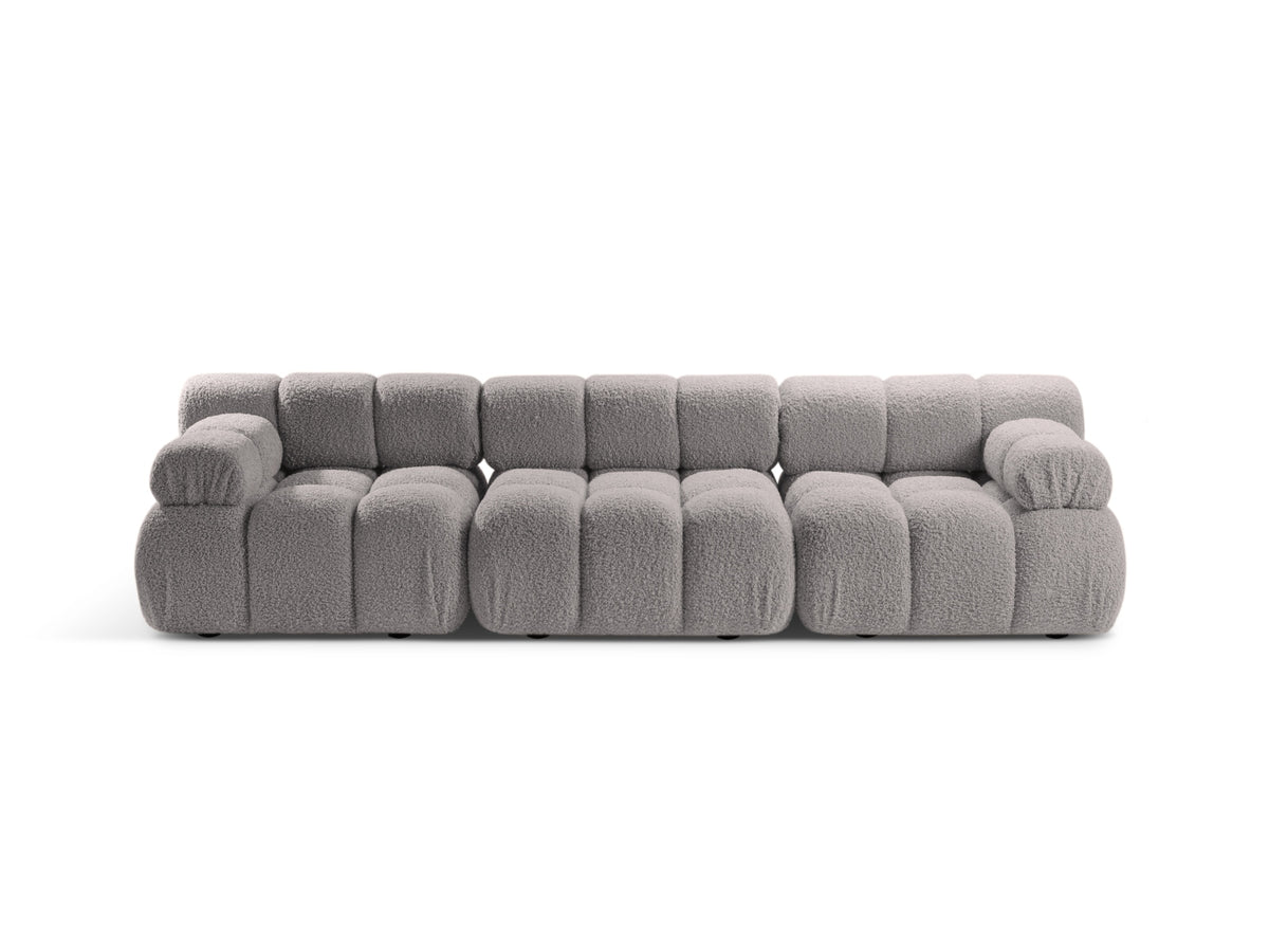 Bellis Boucle modulares Sofa 3 Sitzer 94cm in Light Grey-Rolf präsentiert im Onlineshop von KAQTU Design AG. 3er Sofa ist von Micadoni