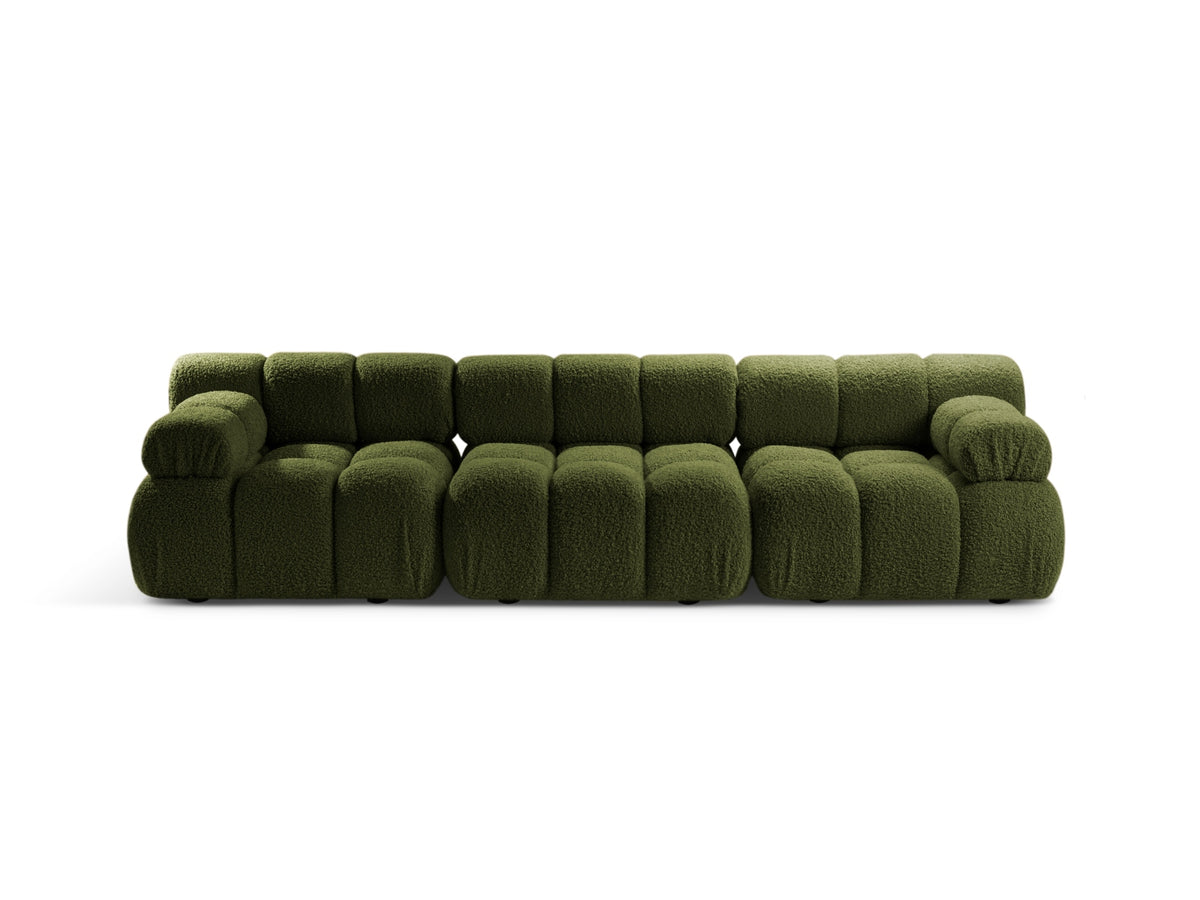 Bellis Boucle modulares Sofa 3 Sitzer 94cm in Green-Rolf präsentiert im Onlineshop von KAQTU Design AG. 3er Sofa ist von Micadoni