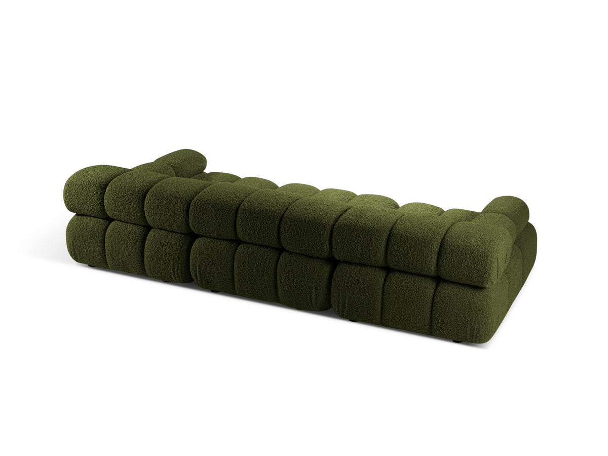 Bellis Boucle modulares Sofa 3 Sitzer 94cm in Green-Rolf präsentiert im Onlineshop von KAQTU Design AG. 3er Sofa ist von Micadoni