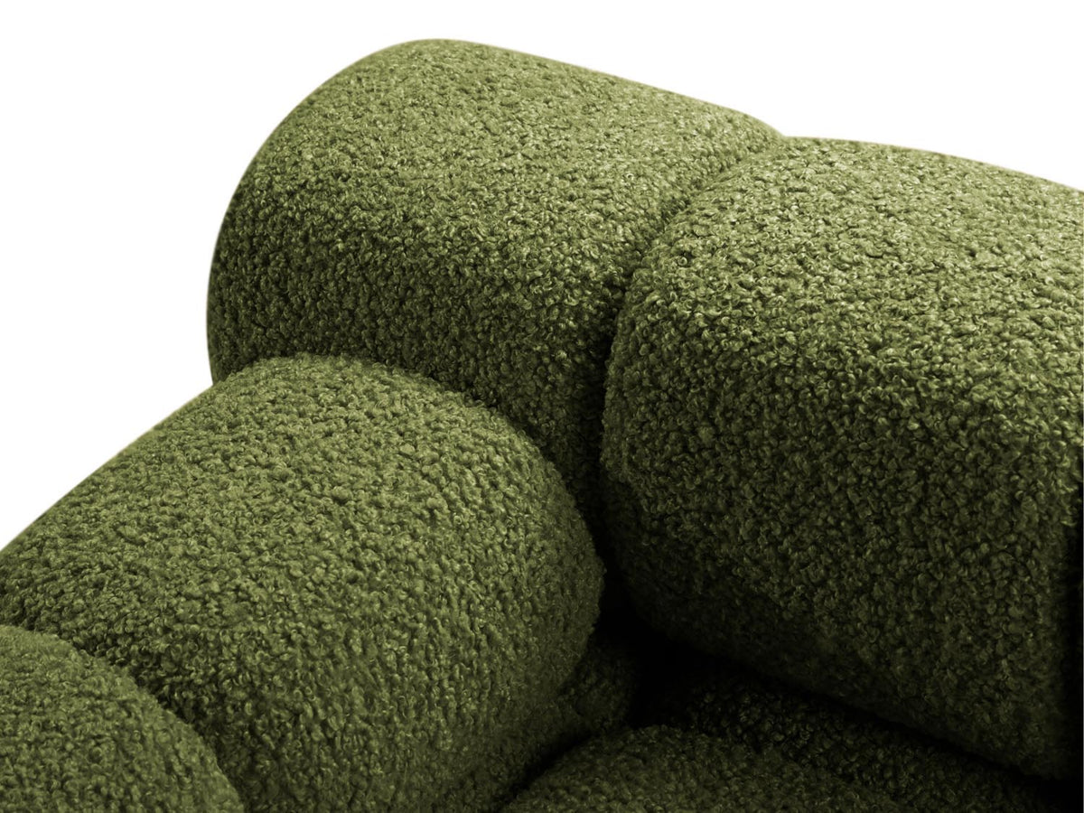 Bellis Boucle modulares Sofa 3 Sitzer 94cm in Green-Rolf präsentiert im Onlineshop von KAQTU Design AG. 3er Sofa ist von Micadoni
