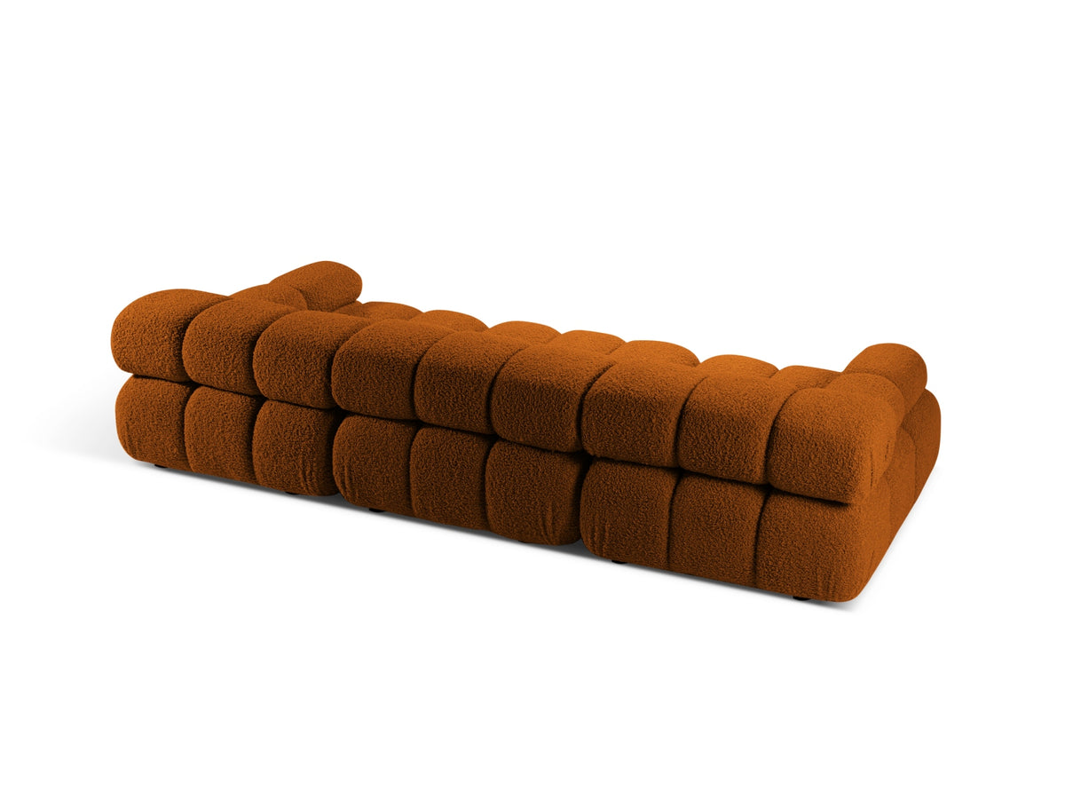 Bellis Boucle modulares Sofa 3 Sitzer 94cm in Brick-Rolf präsentiert im Onlineshop von KAQTU Design AG. 3er Sofa ist von Micadoni