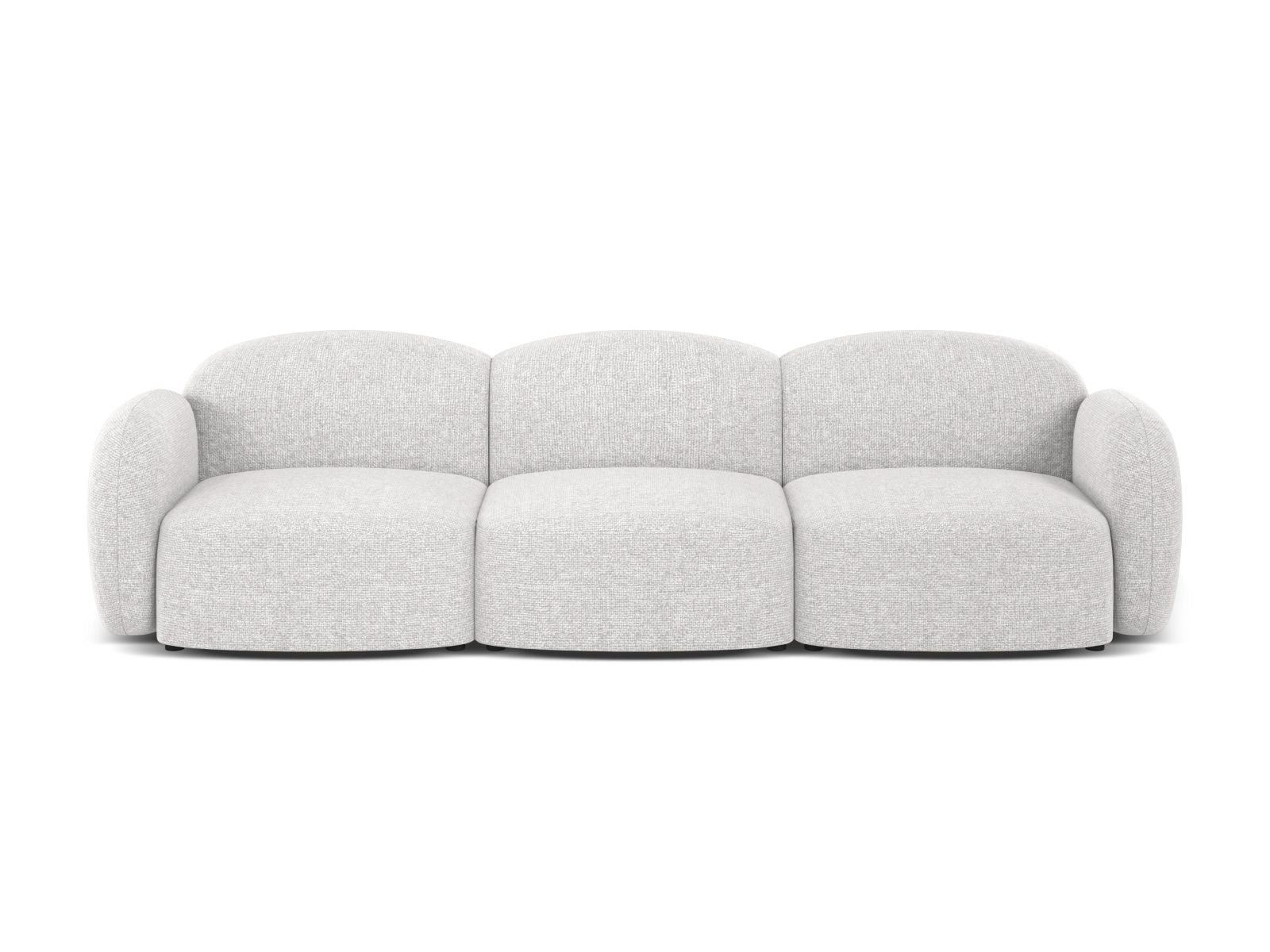 3-Sitzer Sofa Blair in Silver-Eden präsentiert im Onlineshop von KAQTU Design AG. 3er Sofa ist von Micadoni