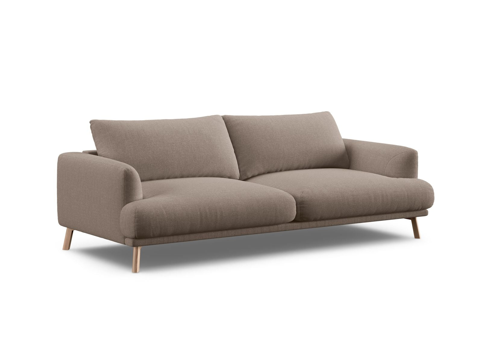Elegantes 3-Sitzer Sofa Naomi in stilvollem Cappuccino-Liberty, ideal für modernes Wohnen und Komfort. Perfekt für jedes Wohnzimmer.