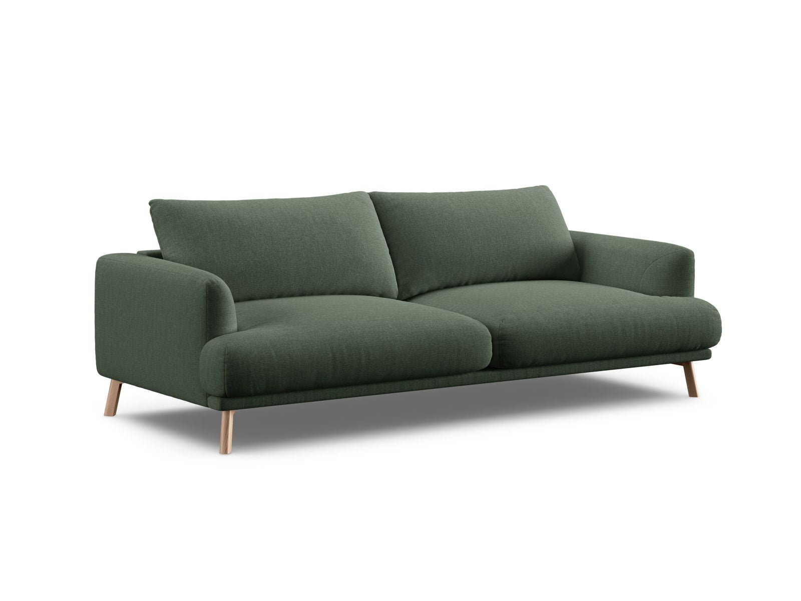 Elegantes 3-Sitzer Sofa Naomi in einem stilvollen Moss Green-Liberty, ideal für moderne Wohnräume und gemütliche Abende.