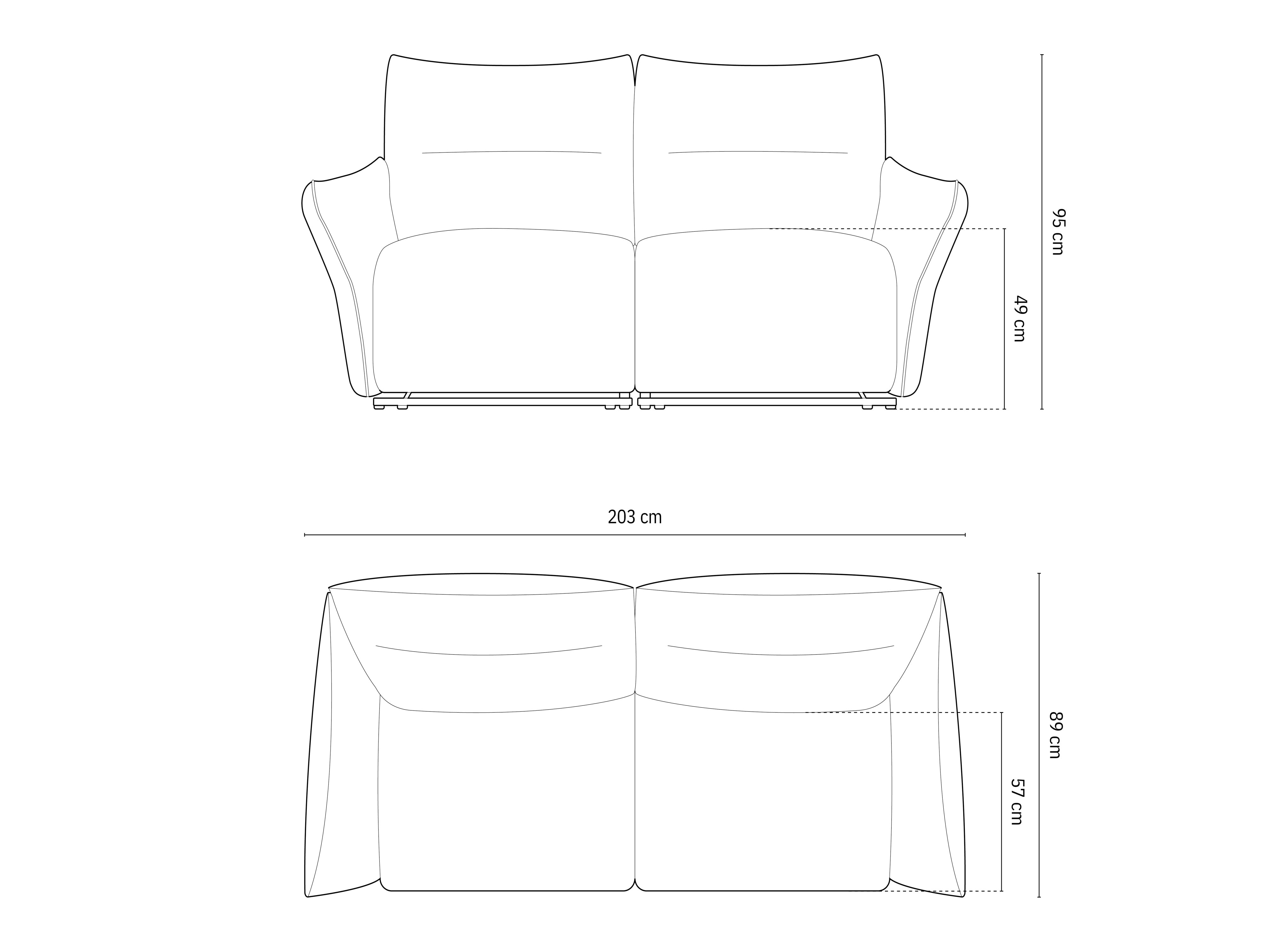 Gemütliches 3-Sitzer Sofa Montgri in zeitlosem Grau, perfekt für stilvolle Wohnzimmer, entworfen von Micadoni und angeboten von KAQTU Design AG.