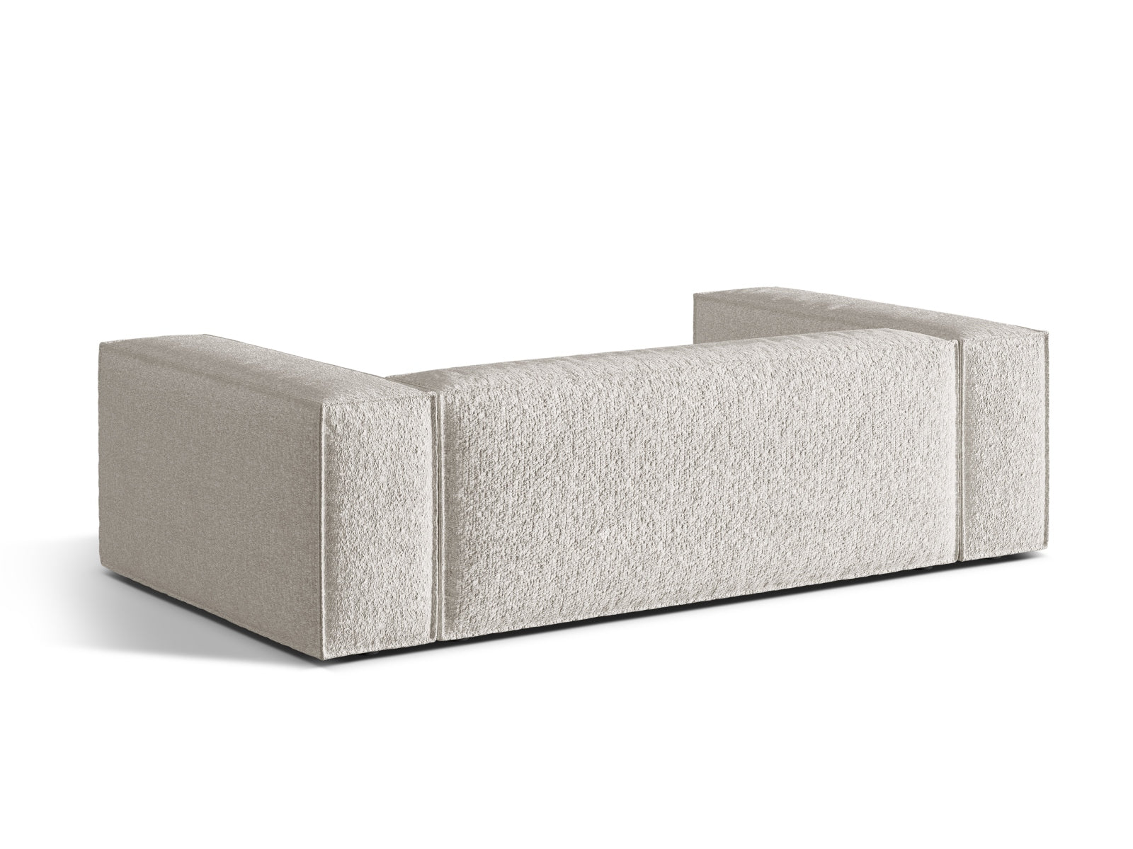 Stilvolles Nuria 3-Sitzer Sofa in Grey Beige Melange, perfekt für zeitgemäße Inneneinrichtungen und gemütliche Wohnzimmer.