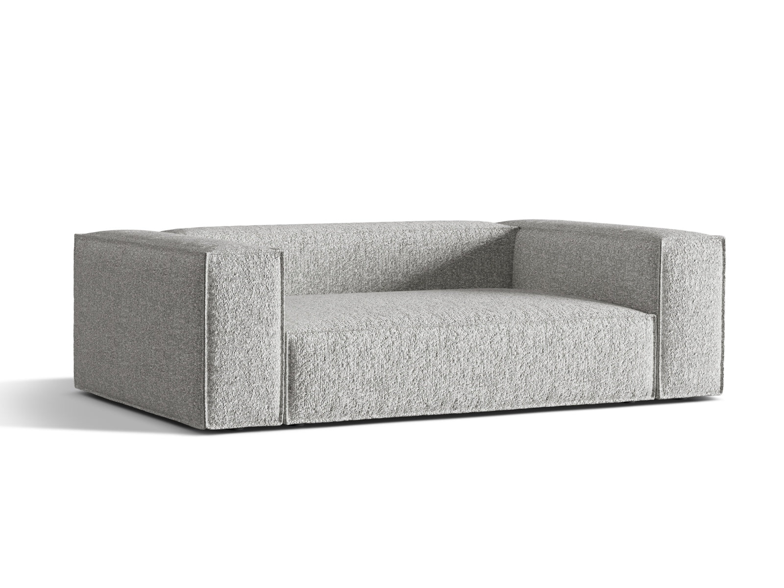 Elegantes Nuria Sofa 3 Sitzer in stilvollem Silver-Monet, ideal für moderne Wohnräume, erhältlich bei KAQTU Design AG.