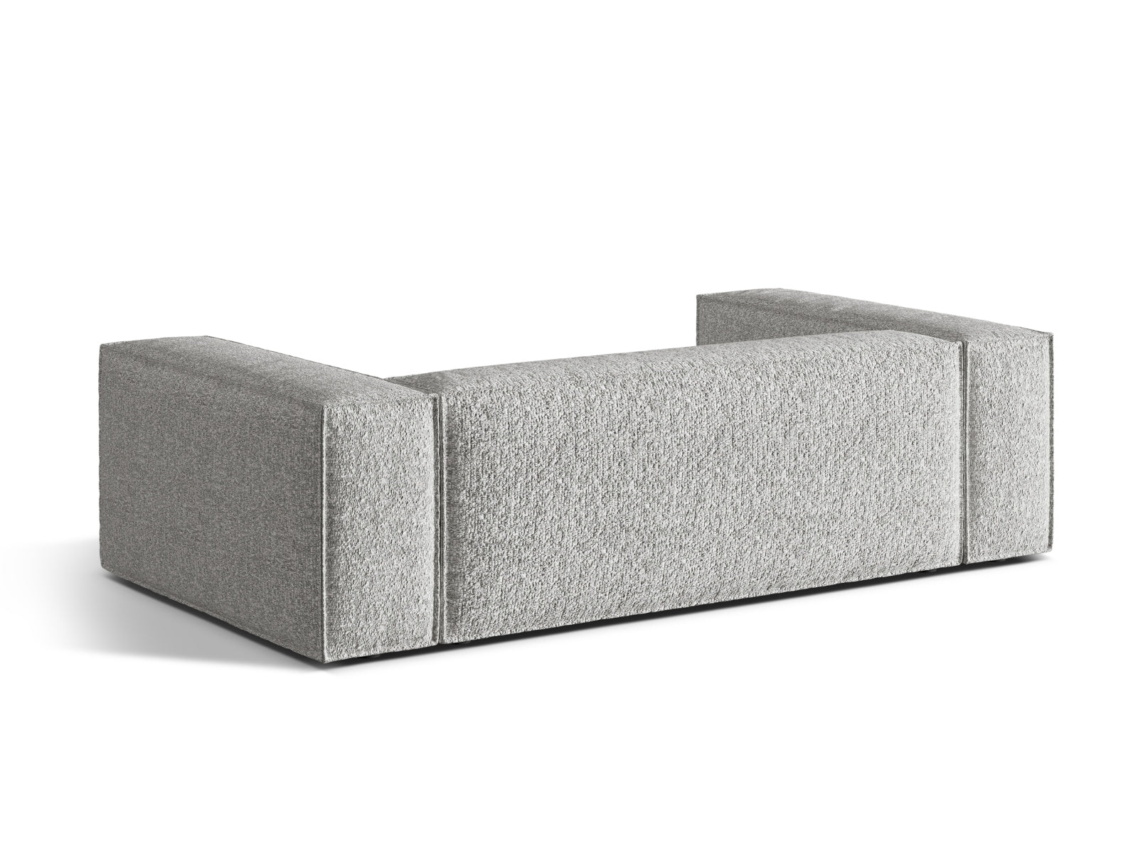 Modernes Nuria 3-Sitzer Sofa in edlem Silver-Monet, perfekt für stilvolle Wohnzimmer und gemütliche Entspannung.