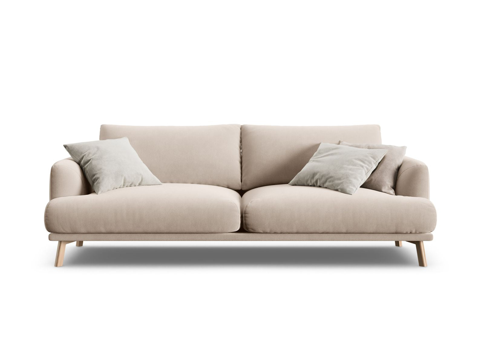 3-Sitzer Sofa Naomi in Beige-Salvador präsentiert im Onlineshop von KAQTU Design AG. 3er Sofa ist von Micadoni