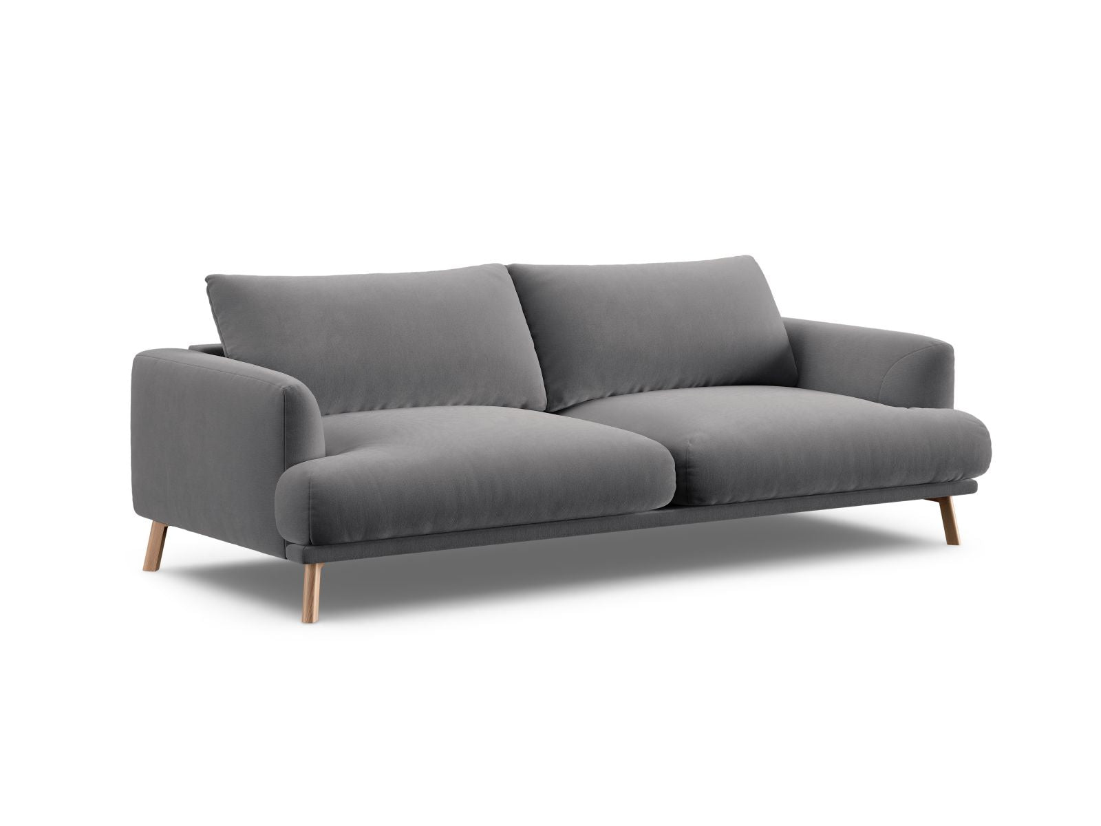 Elegantes 3-Sitzer Sofa Naomi in stilvollem Grau, ideal für moderne Wohnräume, von Micadoni, präsentiert von KAQTU Design AG.