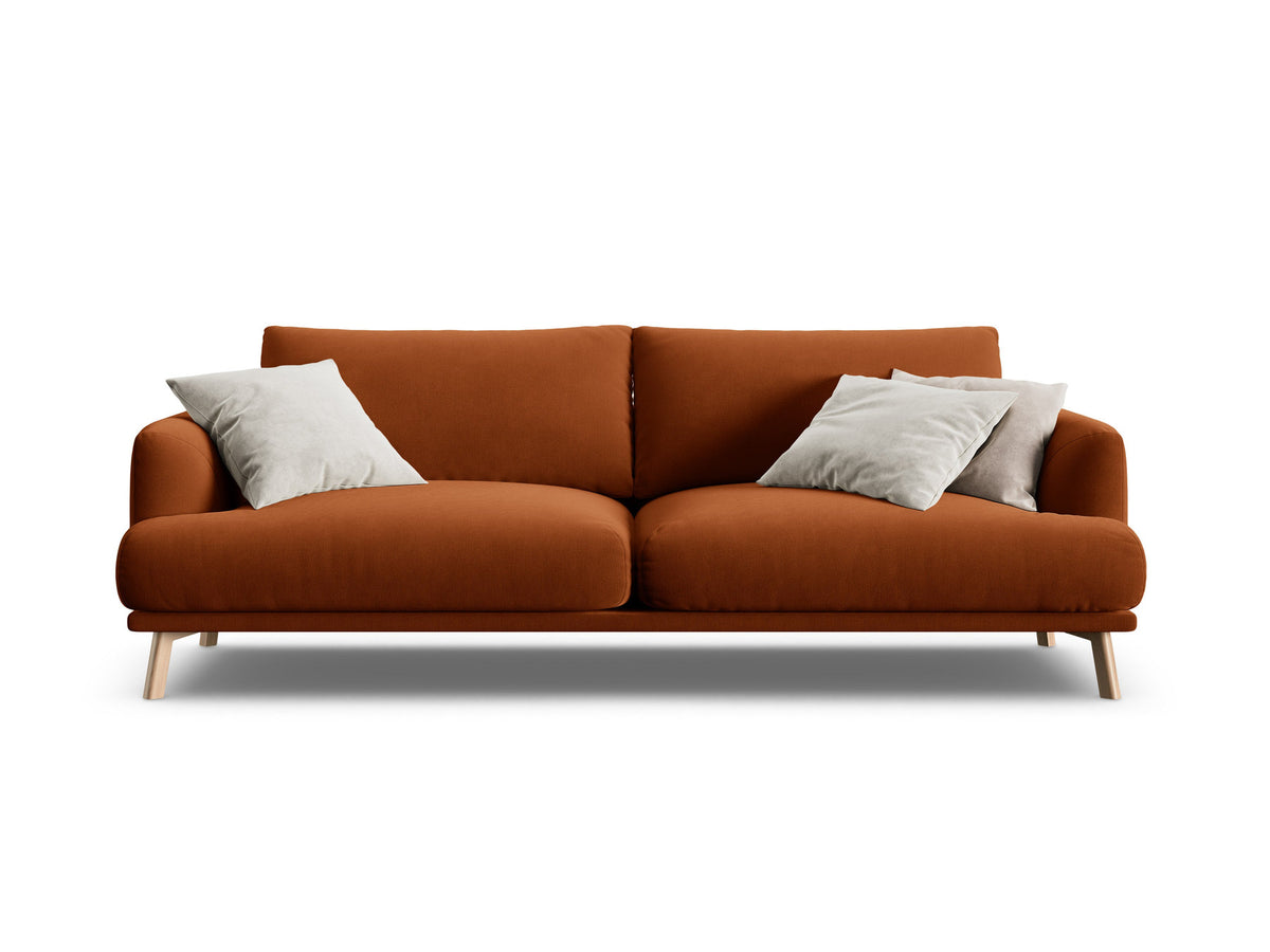 3-Sitzer Sofa Naomi in Terracotta-Salvador präsentiert im Onlineshop von KAQTU Design AG. 3er Sofa ist von Micadoni