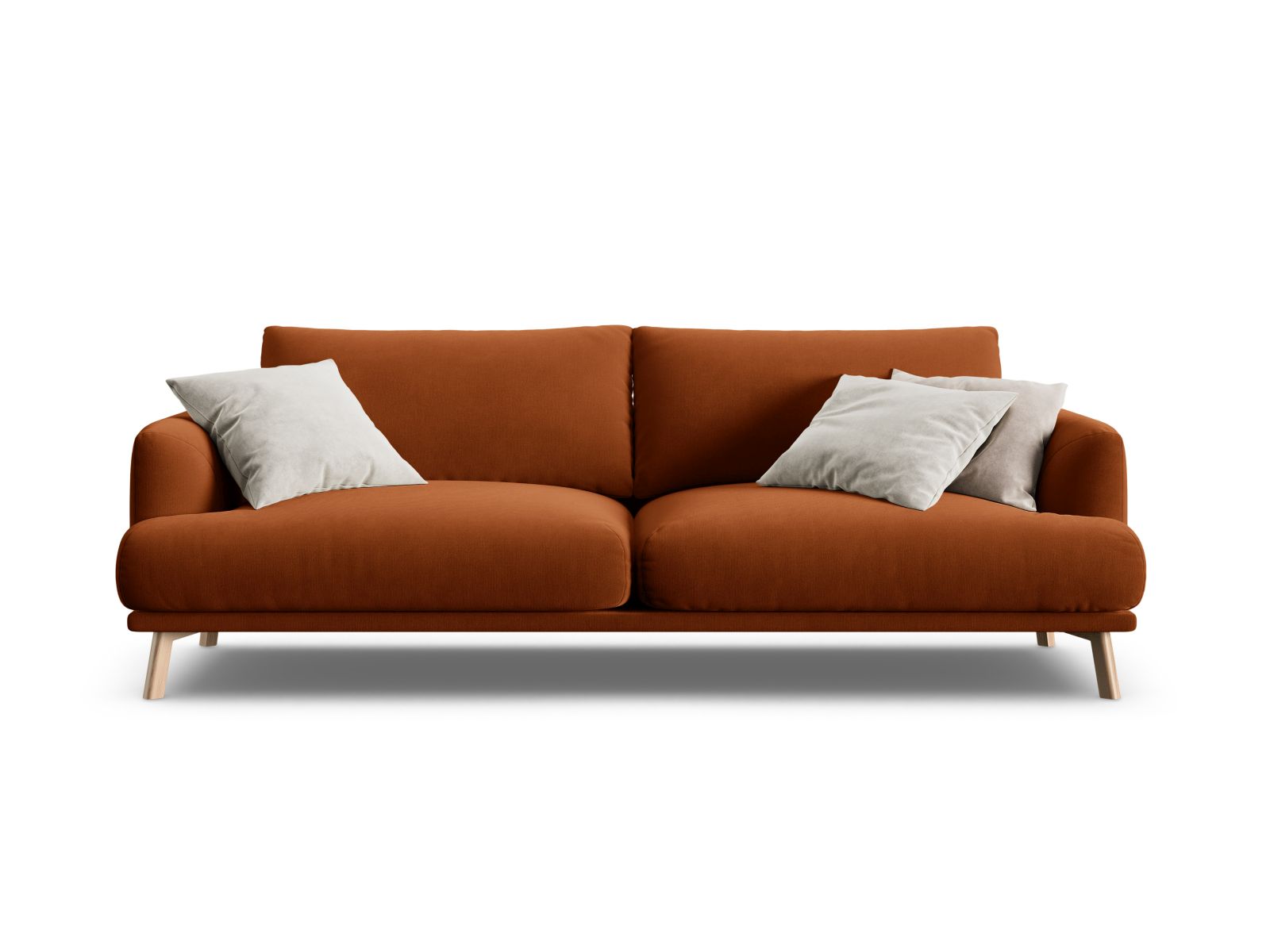 3-Sitzer Sofa Naomi in Terracotta-Salvador präsentiert im Onlineshop von KAQTU Design AG. 3er Sofa ist von Micadoni