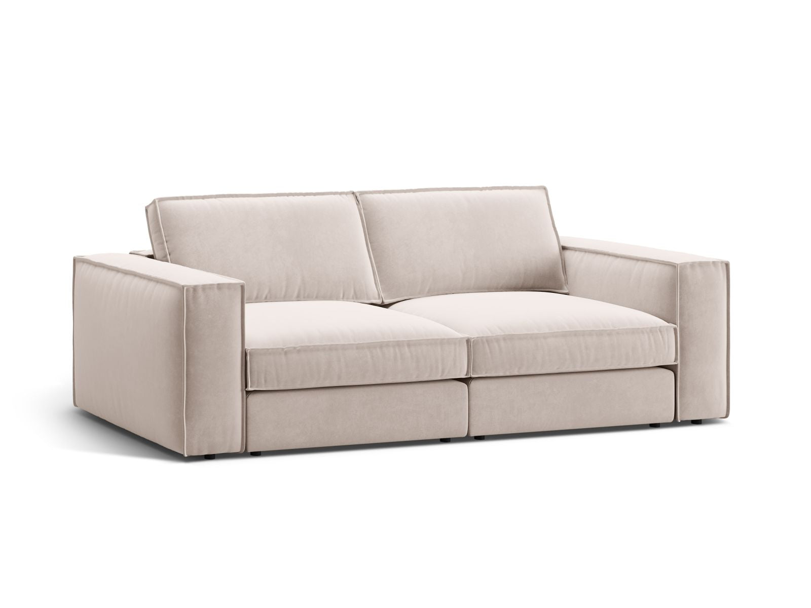 Beige 3-Sitzer Modular Sofa Pola von Micadoni, stilvolles und modernes Design für Ihr Wohnzimmer, ideal für entspannte Stunden.