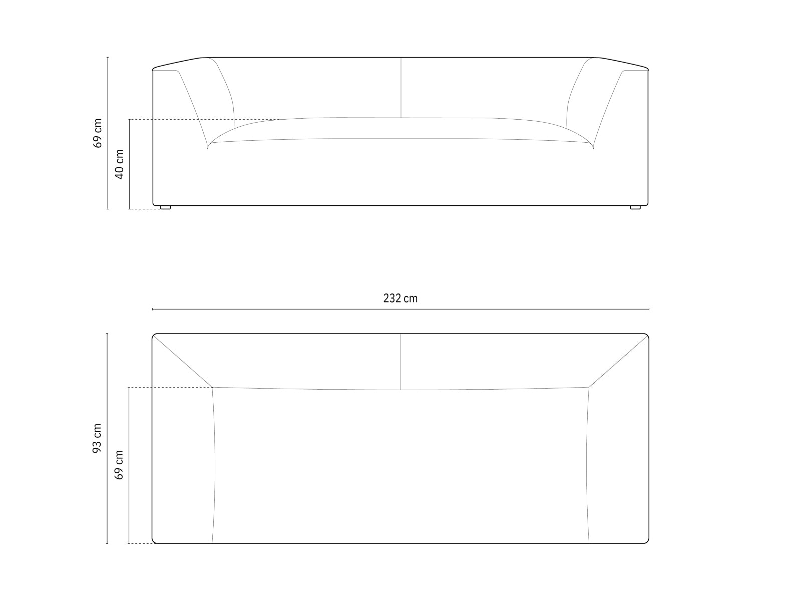 Ruby Velour Sofa 3 Sitzer in Beige präsentiert im Onlineshop von KAQTU Design AG. 3er Sofa ist von Micadoni