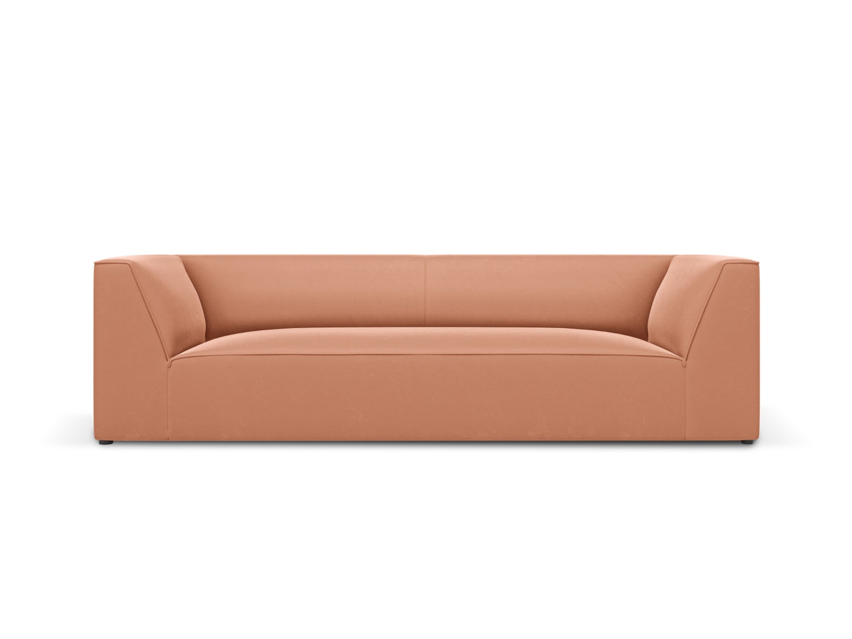 Ruby Velour Sofa 3 Sitzer in Pink-Salvador präsentiert im Onlineshop von KAQTU Design AG. 3er Sofa ist von Micadoni