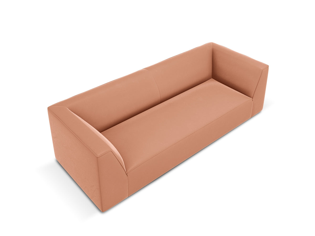 Ruby Velour Sofa 3 Sitzer in Pink-Salvador präsentiert im Onlineshop von KAQTU Design AG. 3er Sofa ist von Micadoni