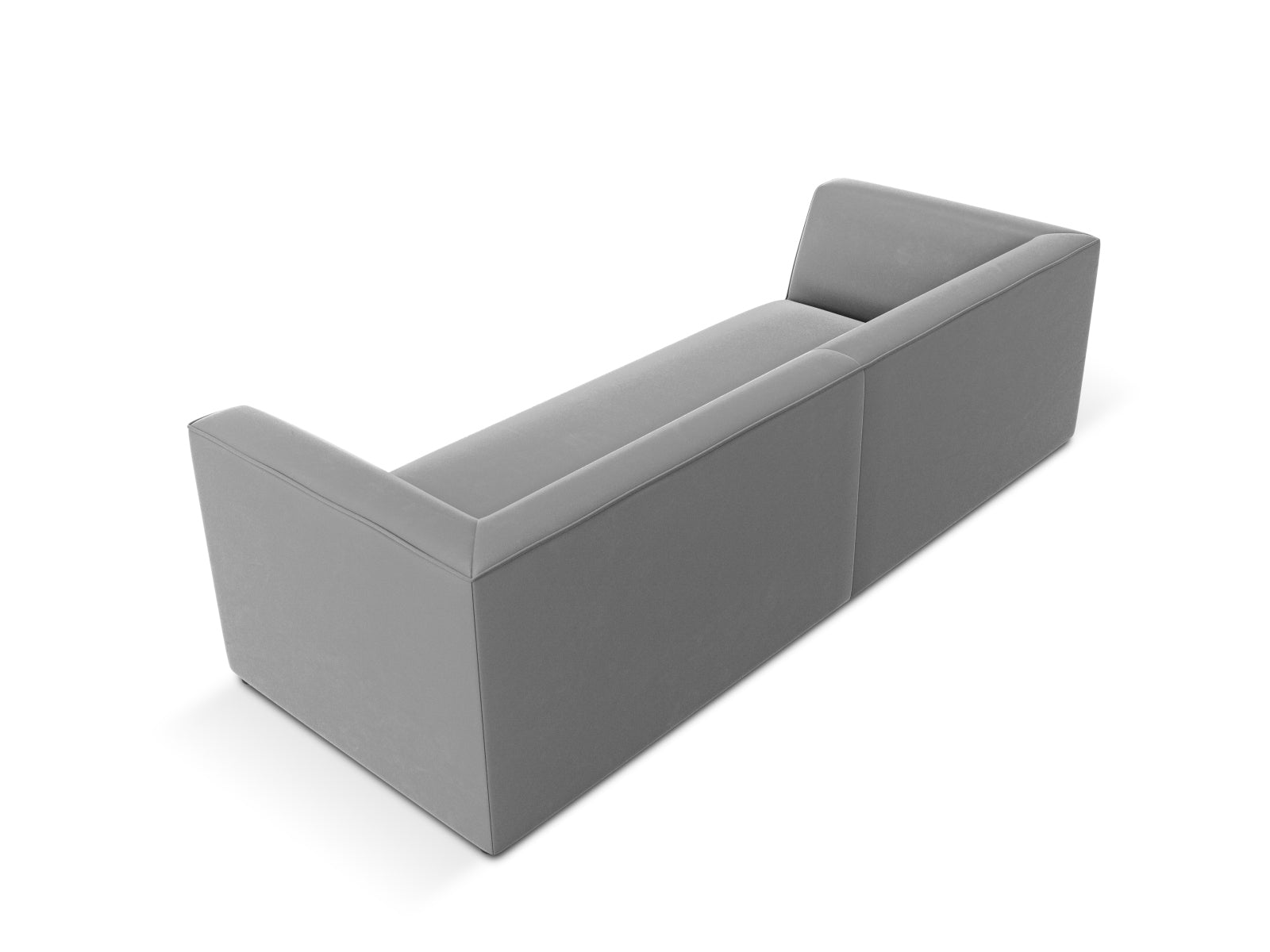 Ruby Velour Sofa 3 Sitzer in Grey präsentiert im Onlineshop von KAQTU Design AG. 3er Sofa ist von Micadoni