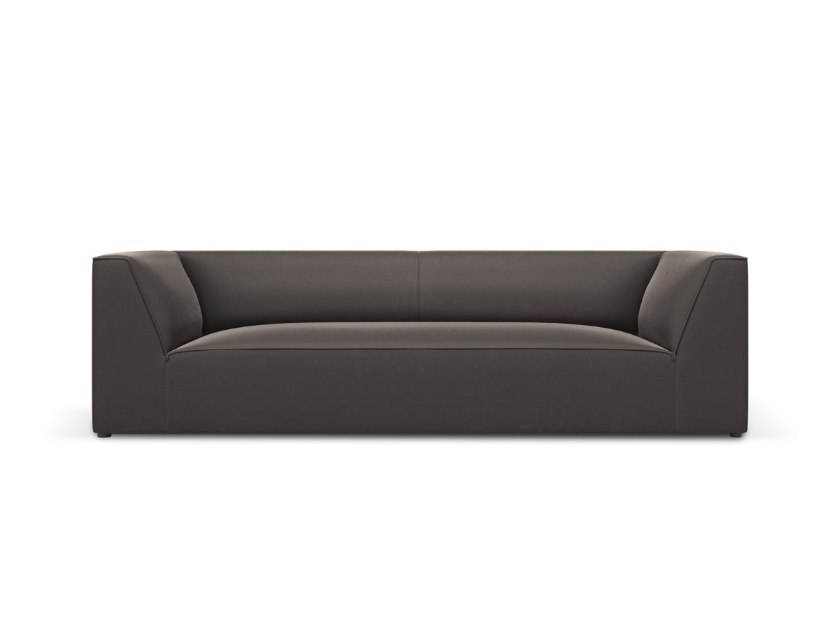Ruby Velour Sofa 3 Sitzer in Dark Grey-Salvador präsentiert im Onlineshop von KAQTU Design AG. 3er Sofa ist von Micadoni