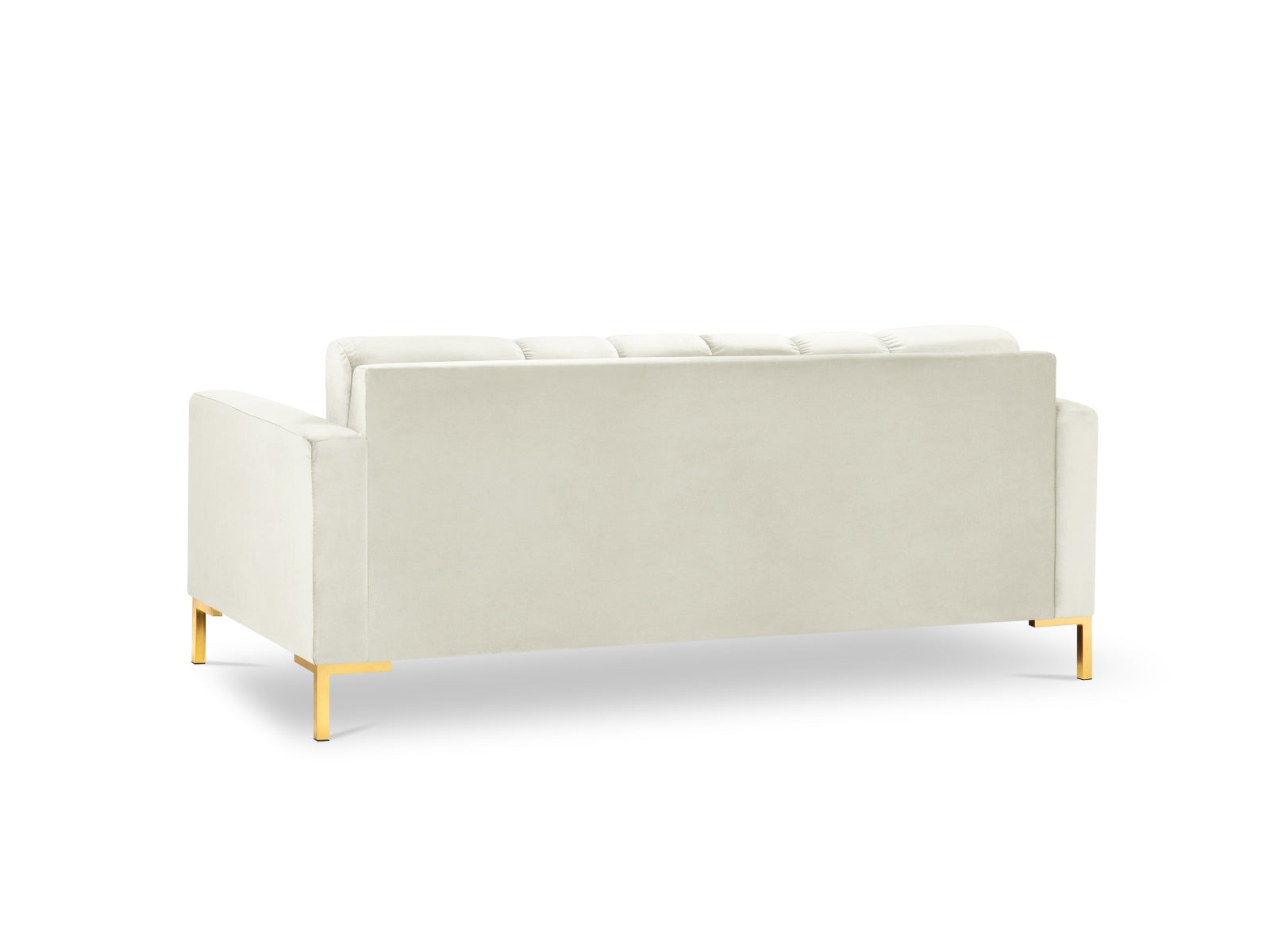 Mamaia Velour Sofa 3 Sitzer in Light Beige/Gold präsentiert im Onlineshop von KAQTU Design AG. 3er Sofa ist von Micadoni