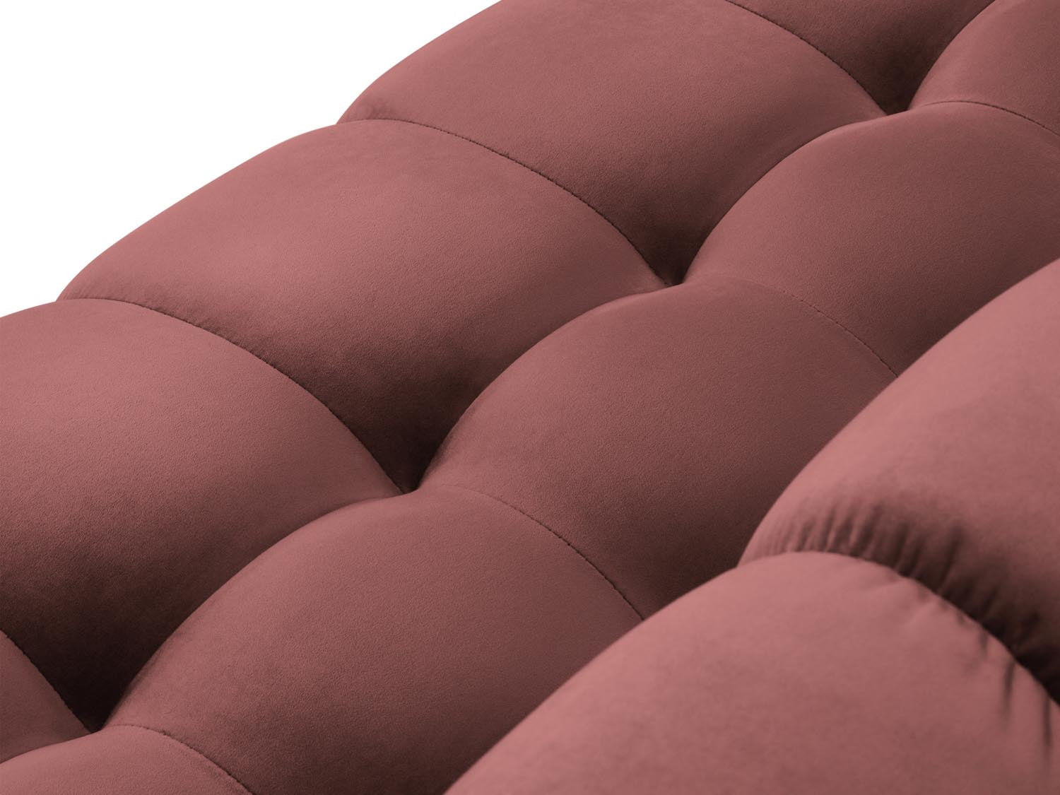 Mamaia Velour Sofa 3 Sitzer in Pink/Gold präsentiert im Onlineshop von KAQTU Design AG. 3er Sofa ist von Micadoni