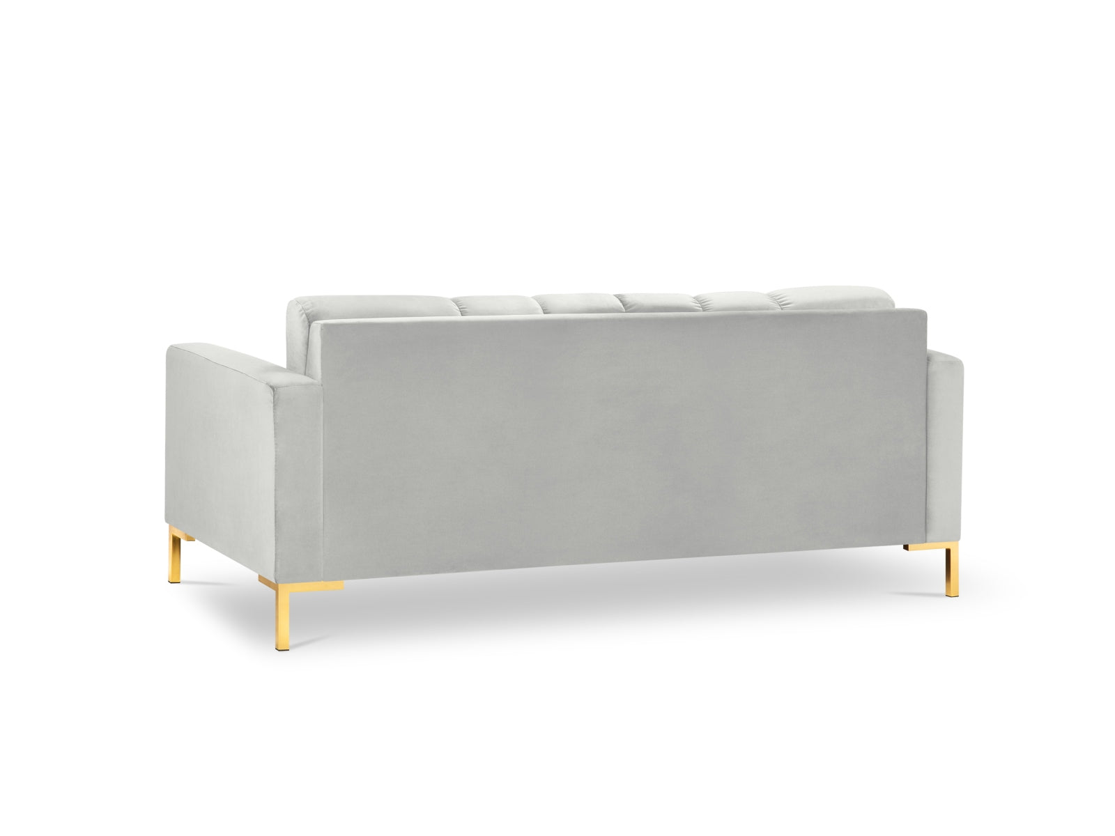 Mamaia Velour Sofa 3 Sitzer in Silver/Gold präsentiert im Onlineshop von KAQTU Design AG. 3er Sofa ist von Micadoni