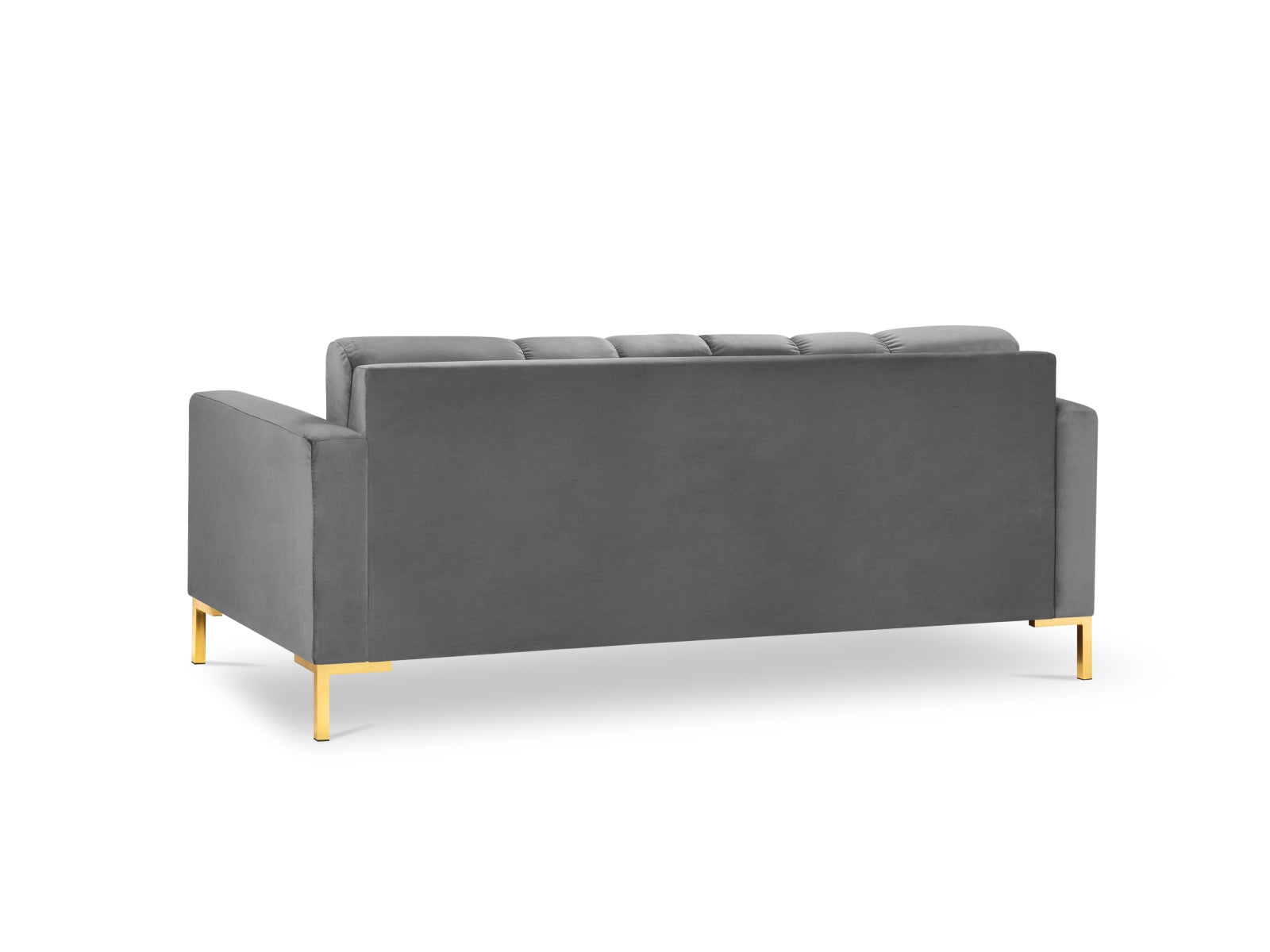 Mamaia Velour Sofa 3 Sitzer in Light Grey/Gold präsentiert im Onlineshop von KAQTU Design AG. 3er Sofa ist von Micadoni