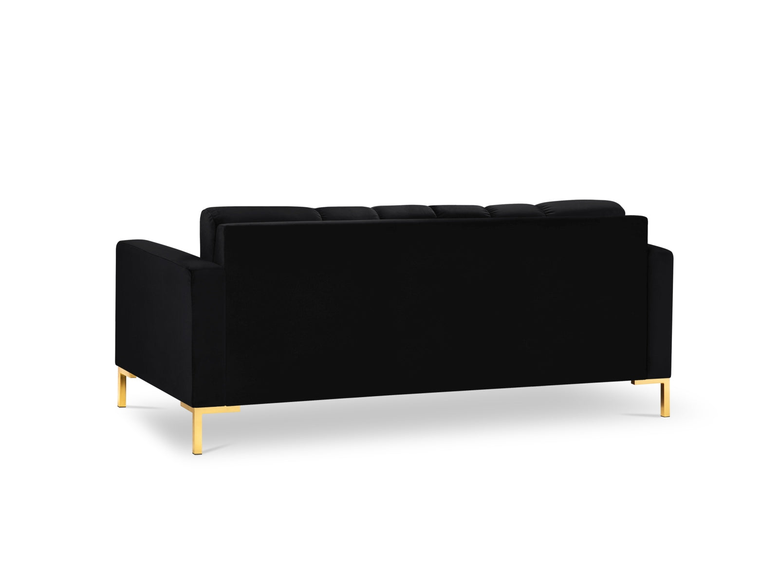 Mamaia Velour Sofa 3 Sitzer in Black/Gold präsentiert im Onlineshop von KAQTU Design AG. 3er Sofa ist von Micadoni