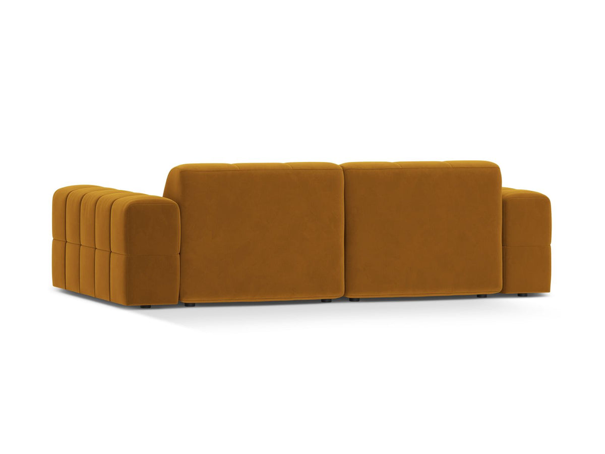 3-Sitzer Sofa Jennifer in Yellow-Bluvel präsentiert im Onlineshop von KAQTU Design AG. 3er Sofa ist von Micadoni
