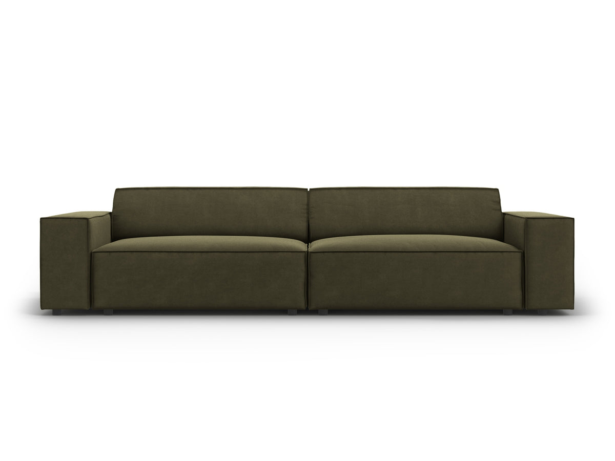 Jodie Velour modulares Sofa 3 Sitzer in Green-Bluvel präsentiert im Onlineshop von KAQTU Design AG. 3er Sofa ist von Micadoni