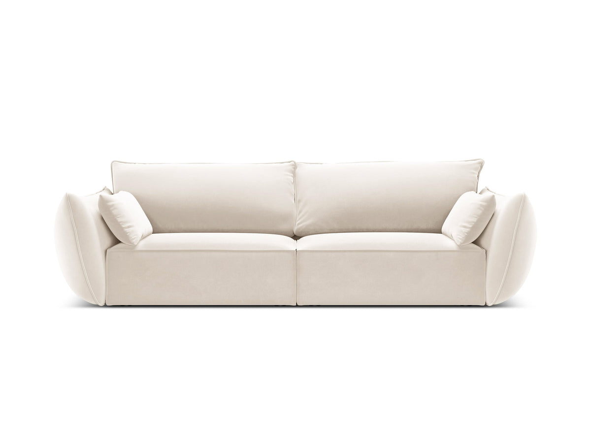 Kaelle Sofa 3 Sitzer in Light Beige-Bluvel präsentiert im Onlineshop von KAQTU Design AG. 3er Sofa ist von Micadoni