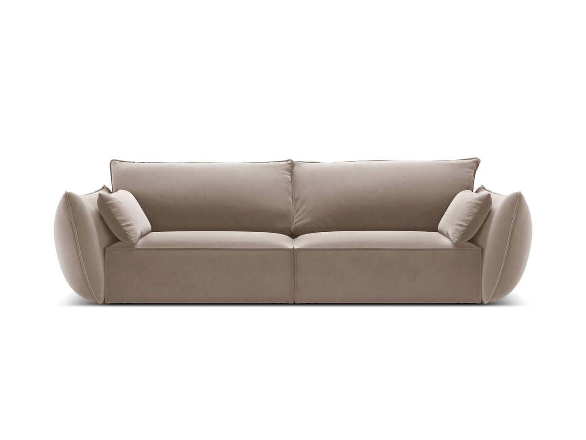 Kaelle Sofa 3 Sitzer in Cappuccino-Bluvel präsentiert im Onlineshop von KAQTU Design AG. 3er Sofa ist von Micadoni