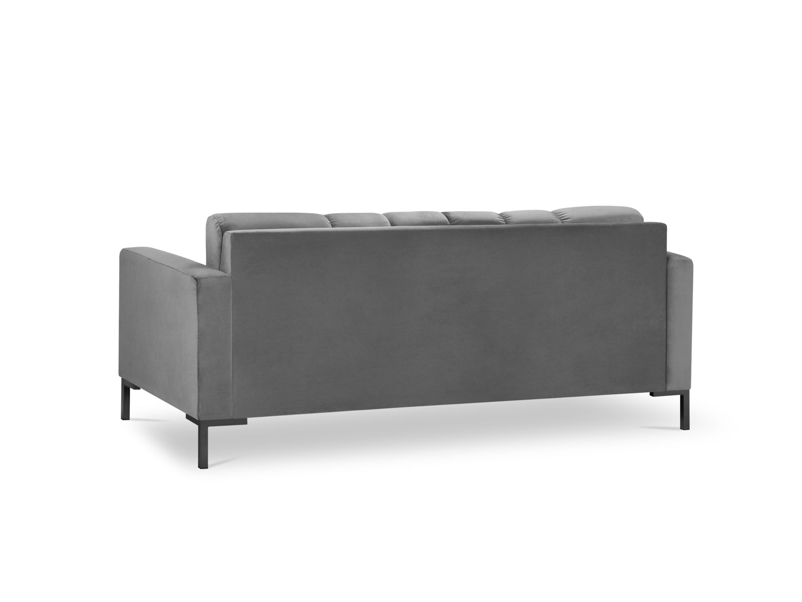 Mamaia Velour Sofa 3 Sitzer in Light Grey/Schwarz präsentiert im Onlineshop von KAQTU Design AG. 3er Sofa ist von Micadoni