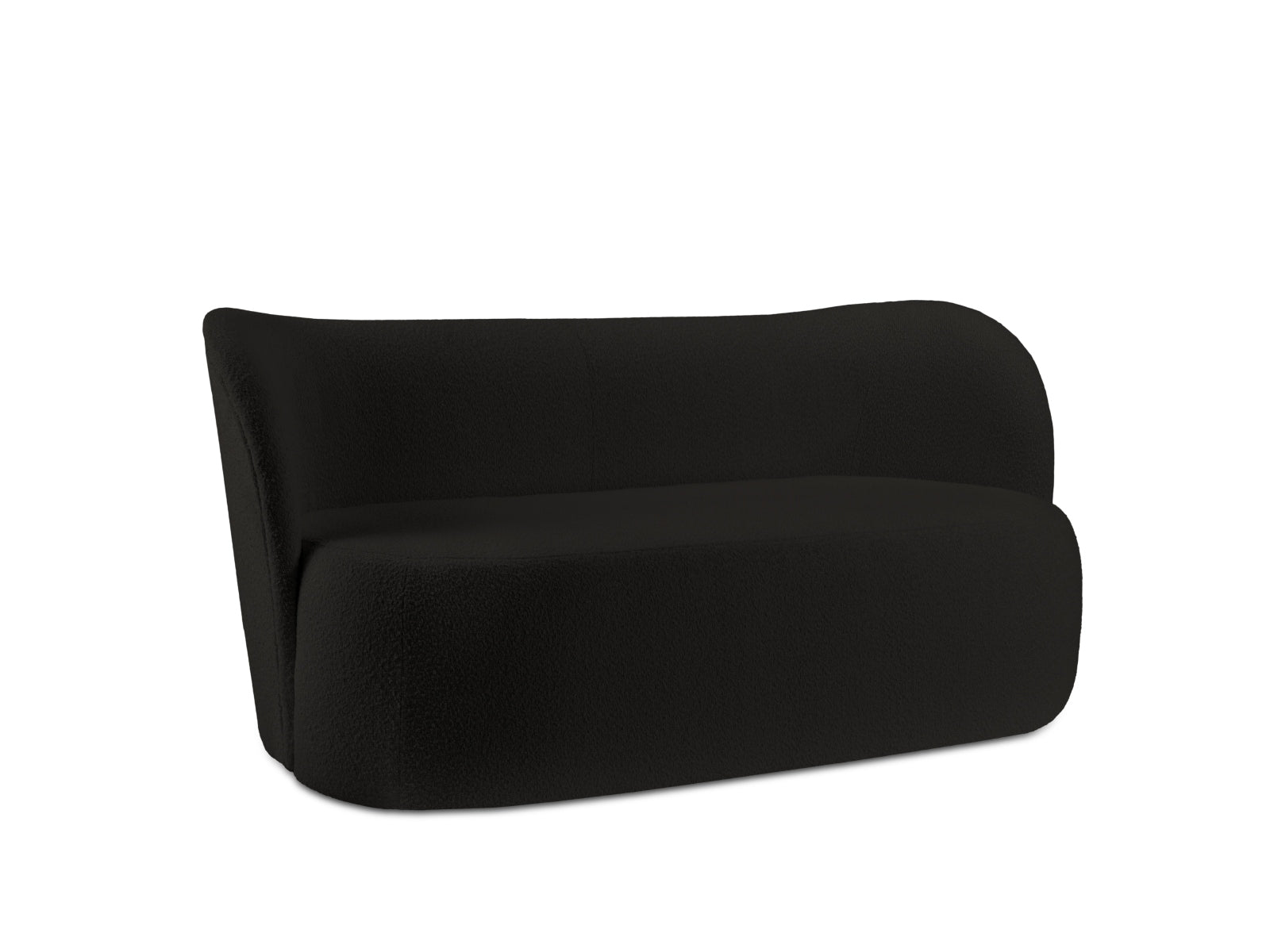 Saamit Boucle Sofa 3 Sitzer in Black präsentiert im Onlineshop von KAQTU Design AG. 3er Sofa ist von Micadoni